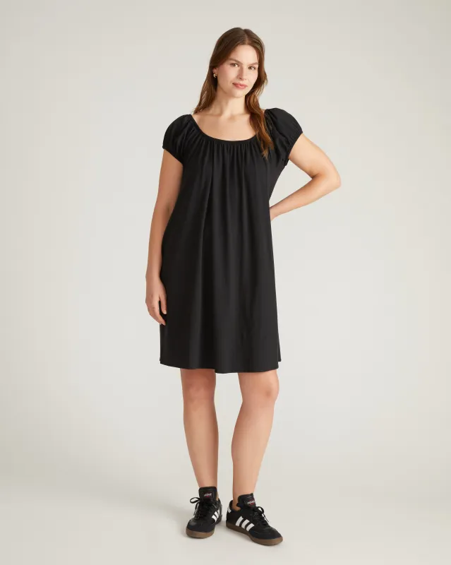 Lilian Short Sleep Dress - Black sold by Universal Standard