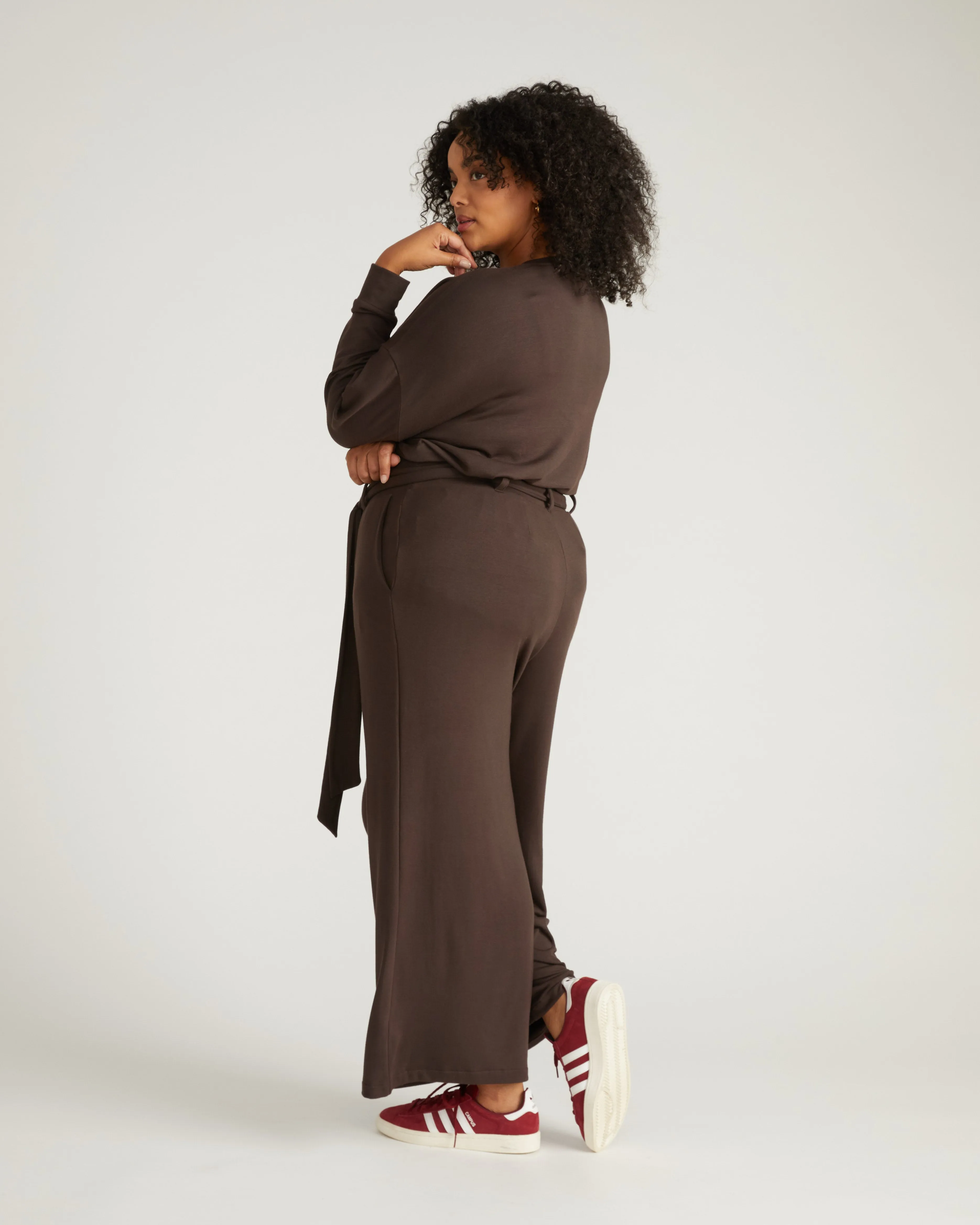 TravelKnit Wide Leg Pants - Espresso sold by Universal Standard product image thumbnail 3