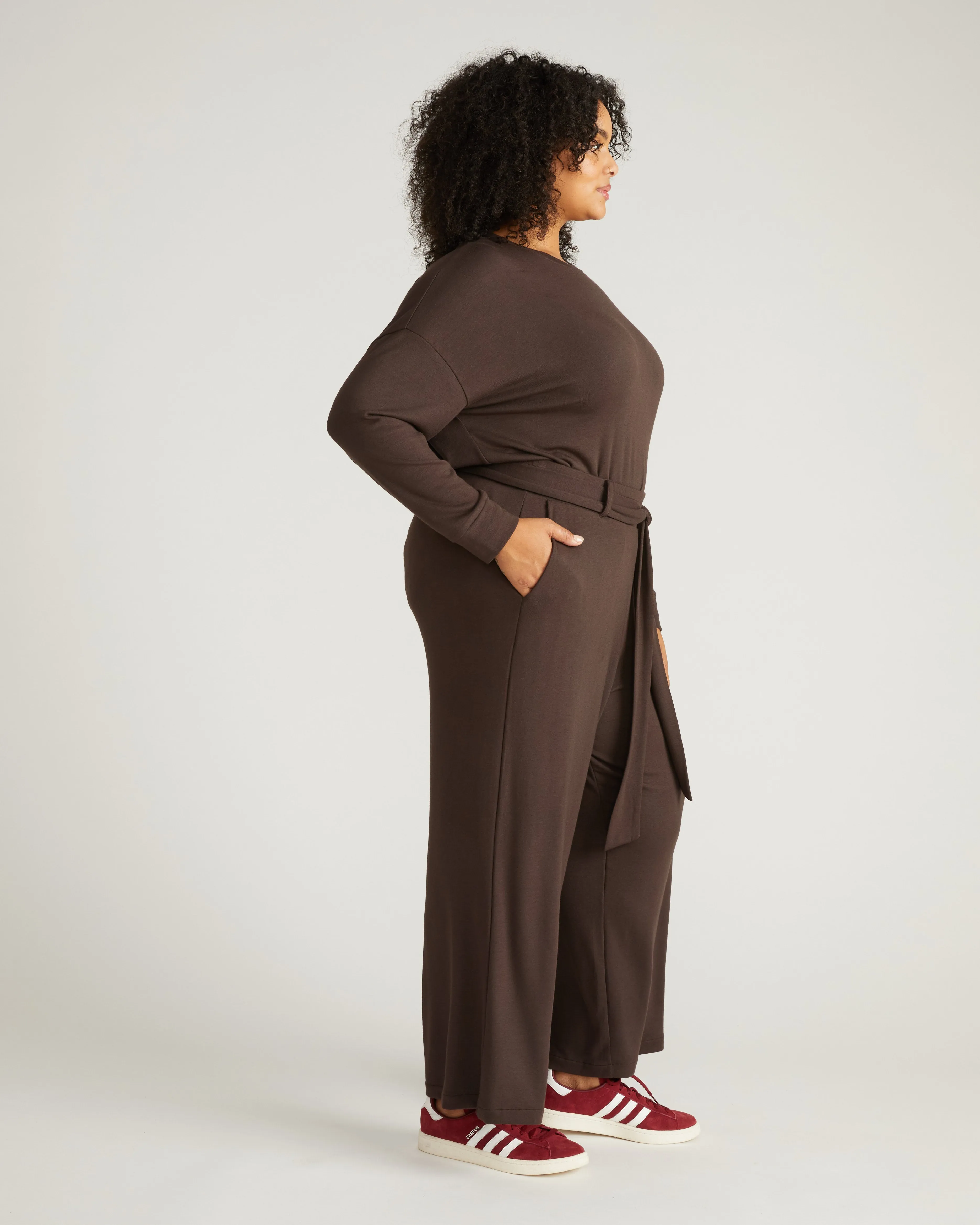 TravelKnit Wide Leg Pants - Espresso sold by Universal Standard product image thumbnail 2