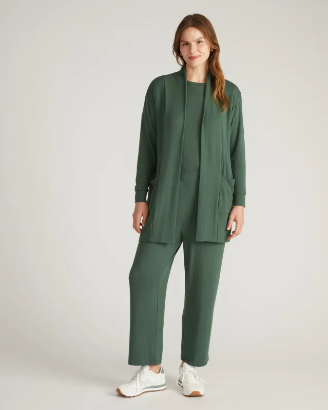 TravelKnit Minimalist Cardigan - Conifer sold by Universal Standard