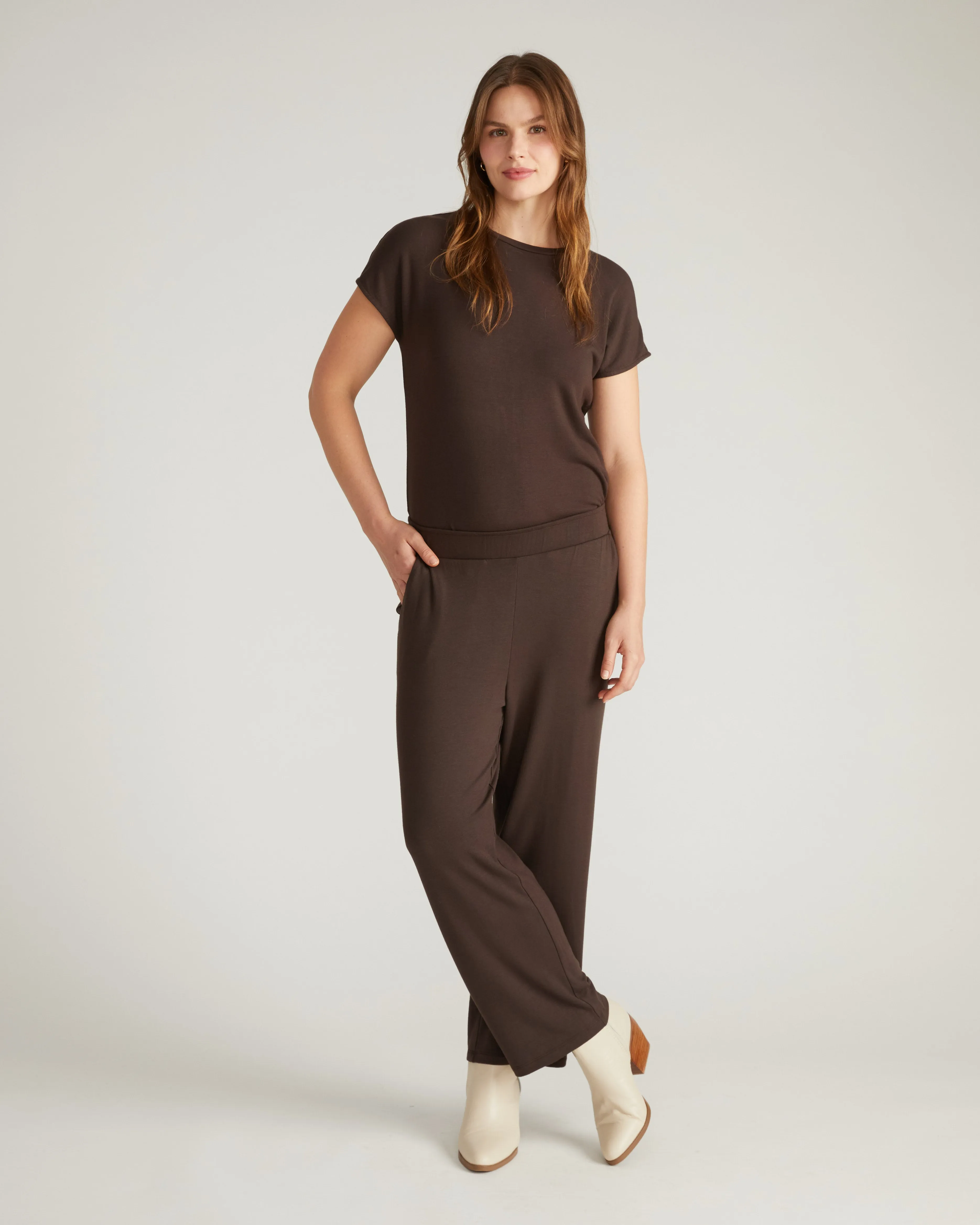 TravelKnit Relaxed Pants - Espresso sold by Universal Standard