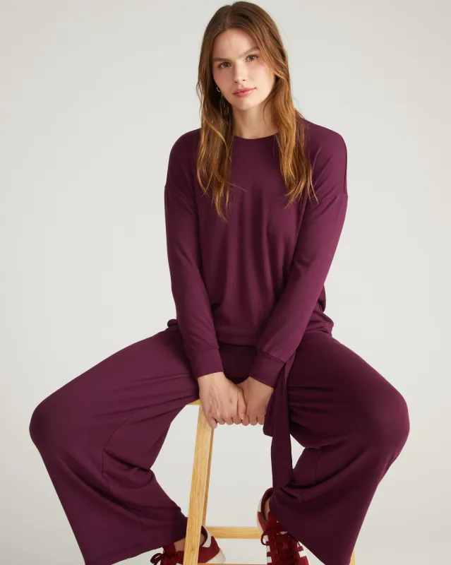 TravelKnit Sweatshirt - Gamay sold by Universal Standard