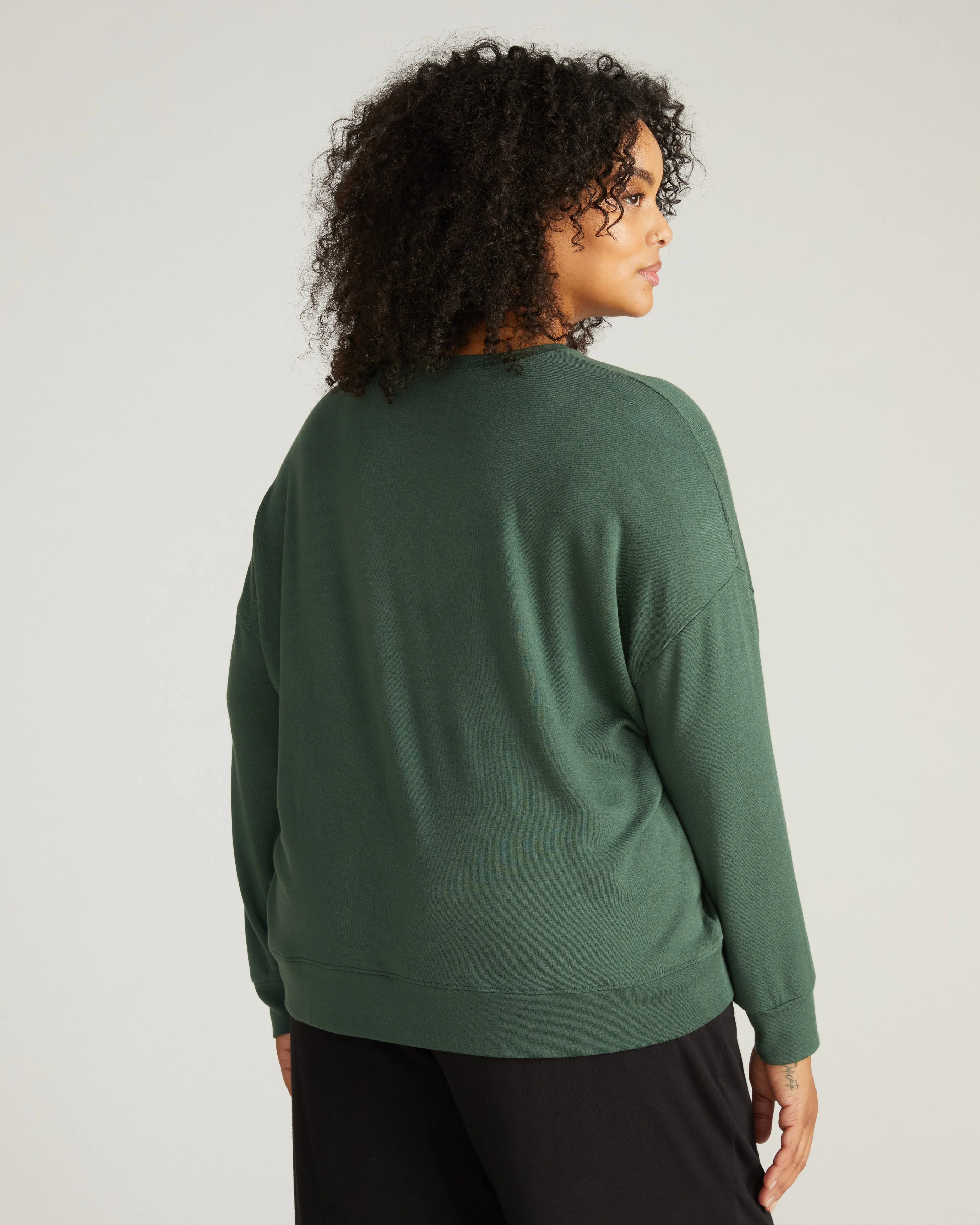TravelKnit Sweatshirt - Conifer sold by Universal Standard product image thumbnail 3