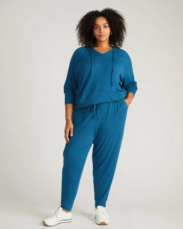 TravelKnit Signature Jogger Pants - Blue Teal sold by Universal Standard