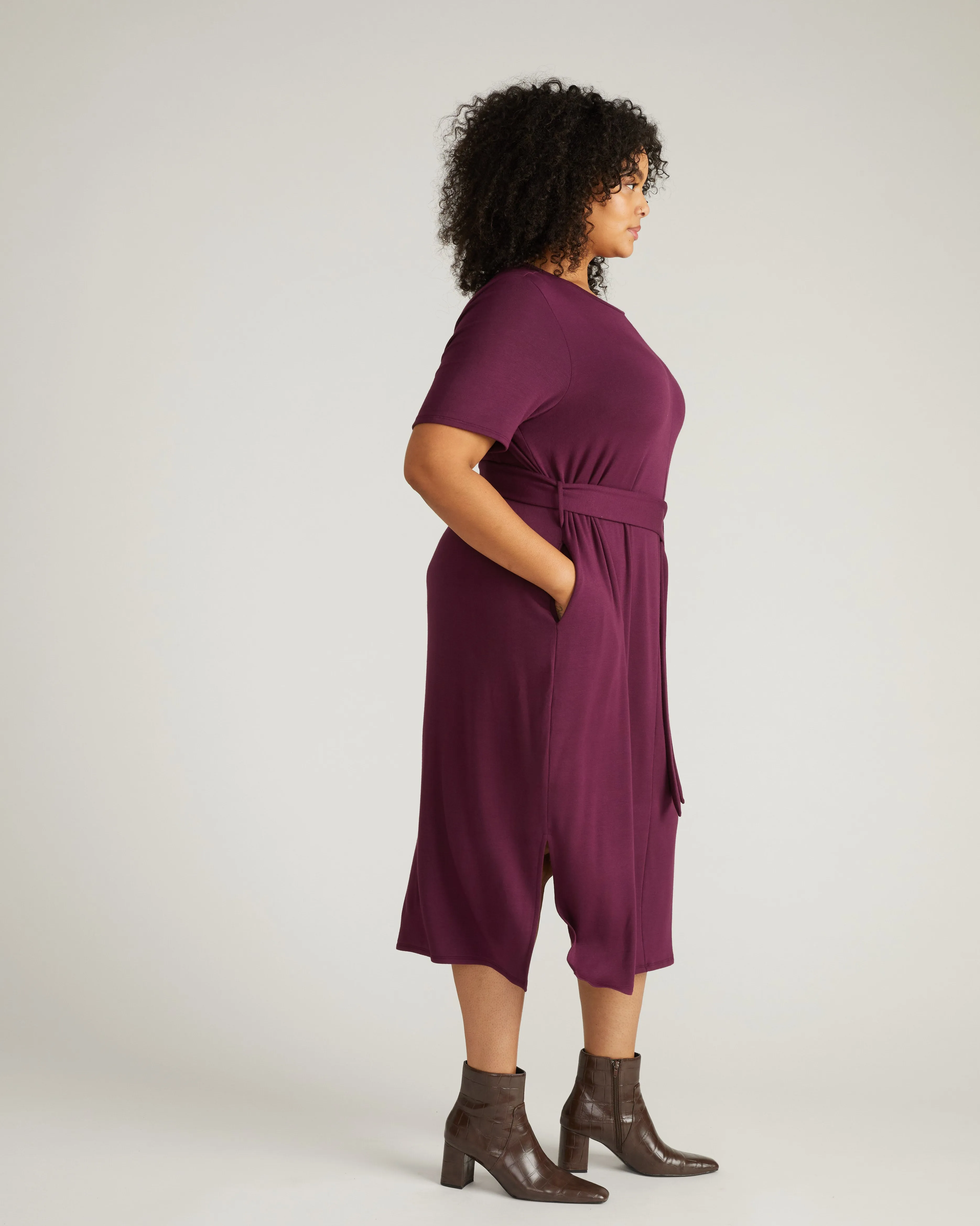 TravelKnit Belted Dress - Gamay sold by Universal Standard product image thumbnail 2
