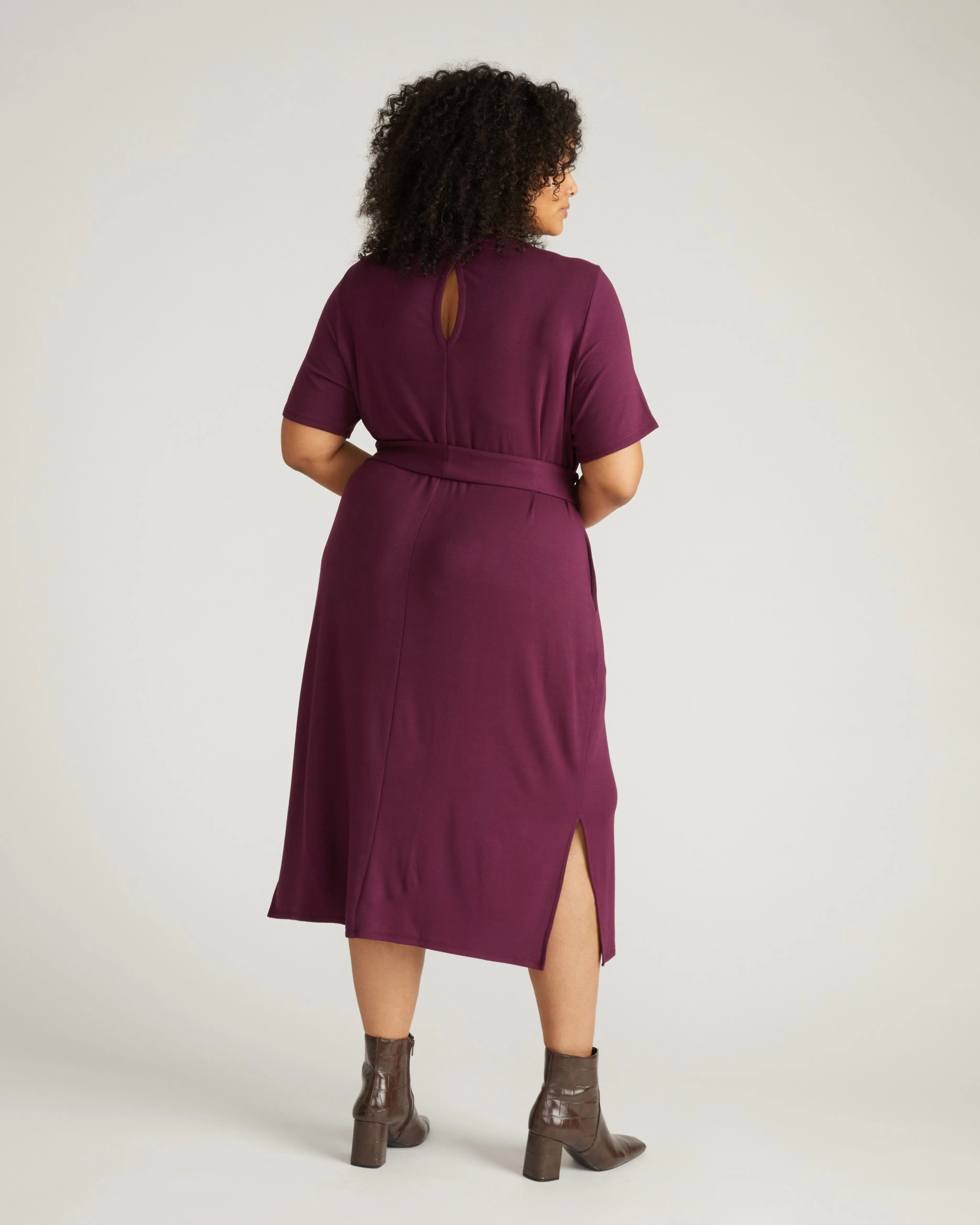 TravelKnit Belted Dress - Gamay sold by Universal Standard product image thumbnail 3