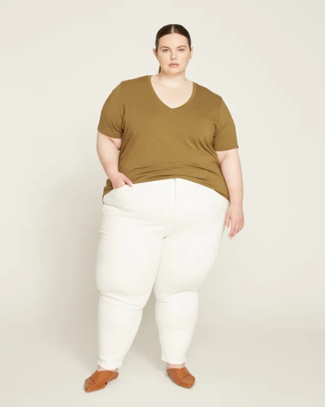 Seine High Rise Skinny Jeans 27 Inch - White sold by Universal Standard