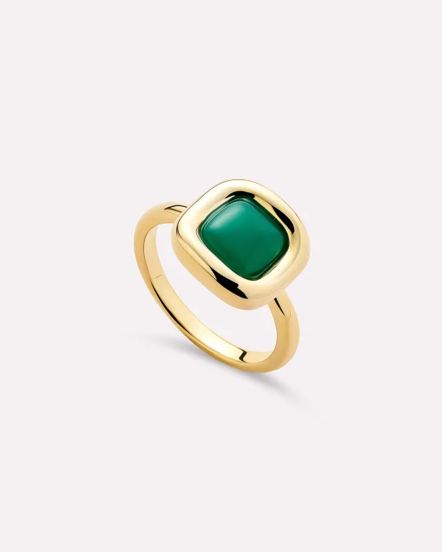 Ana Luisa Statement Ring - Clara Ring Green Onyx sold by Universal Standard