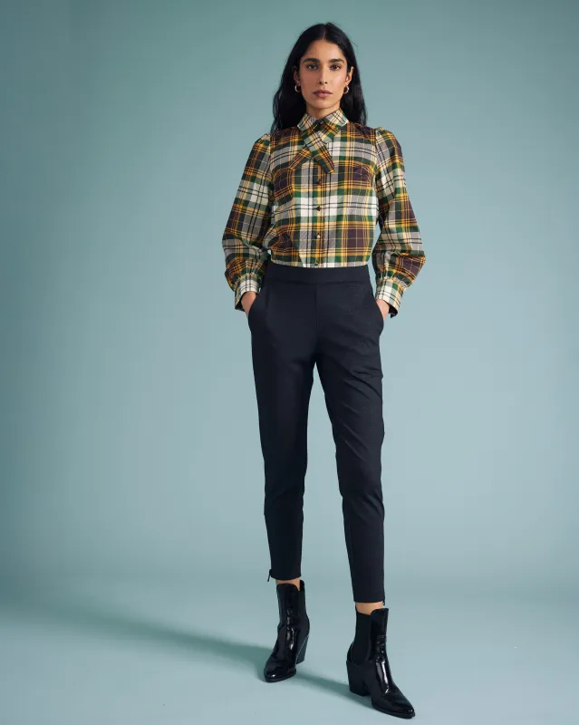 Moro Pocket Denim Look Ponte Pants - Charcoal Denim sold by Universal Standard