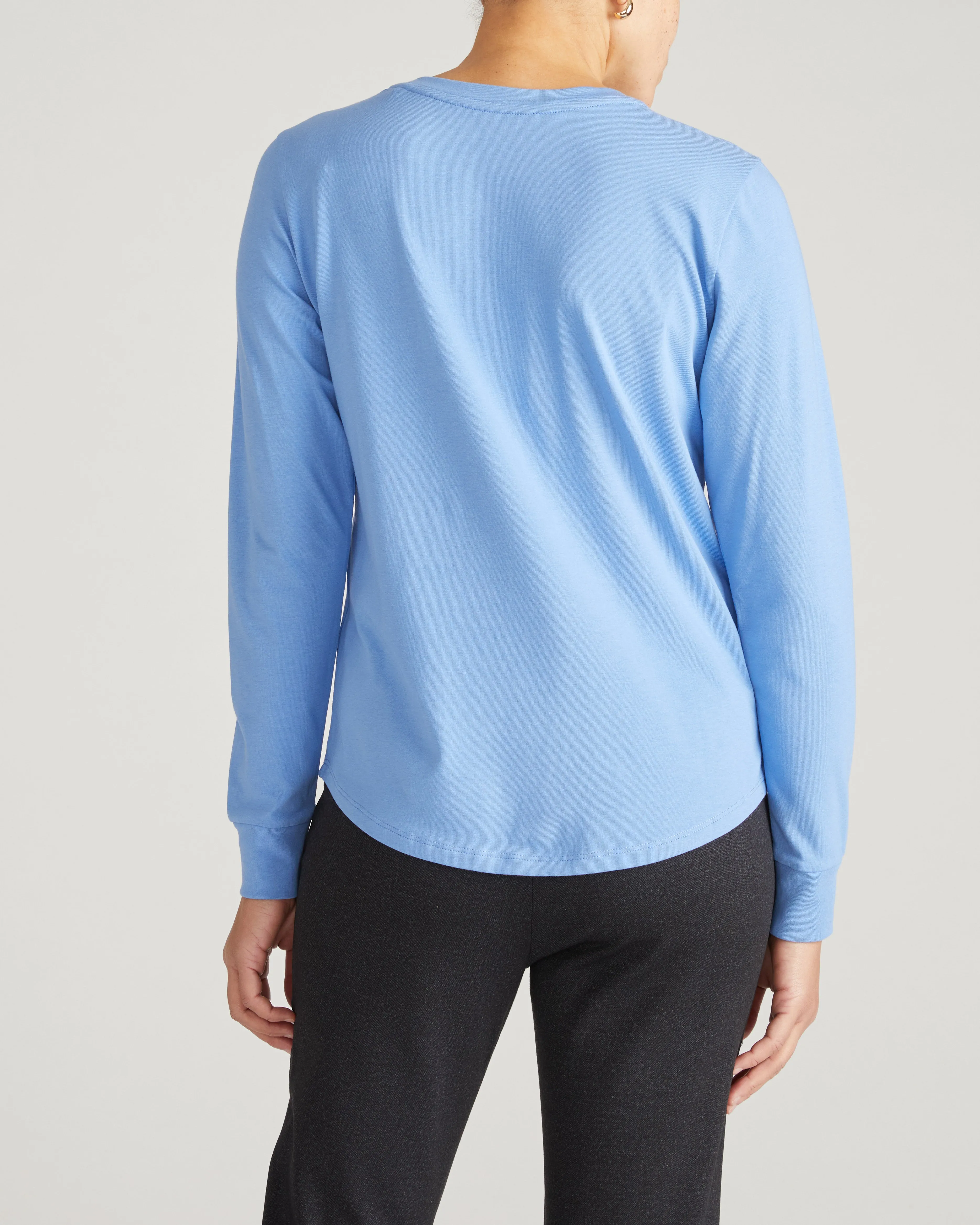 Long Sleeve V Rex - Seaside Blue sold by Universal Standard product image thumbnail 4
