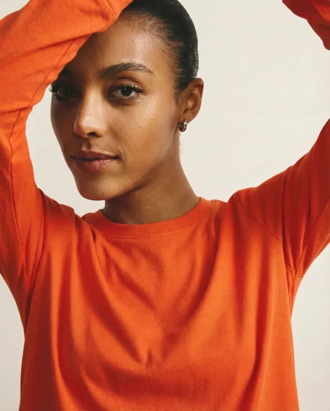 Long Sleeve Tee Rex - Orange Flame sold by Universal Standard