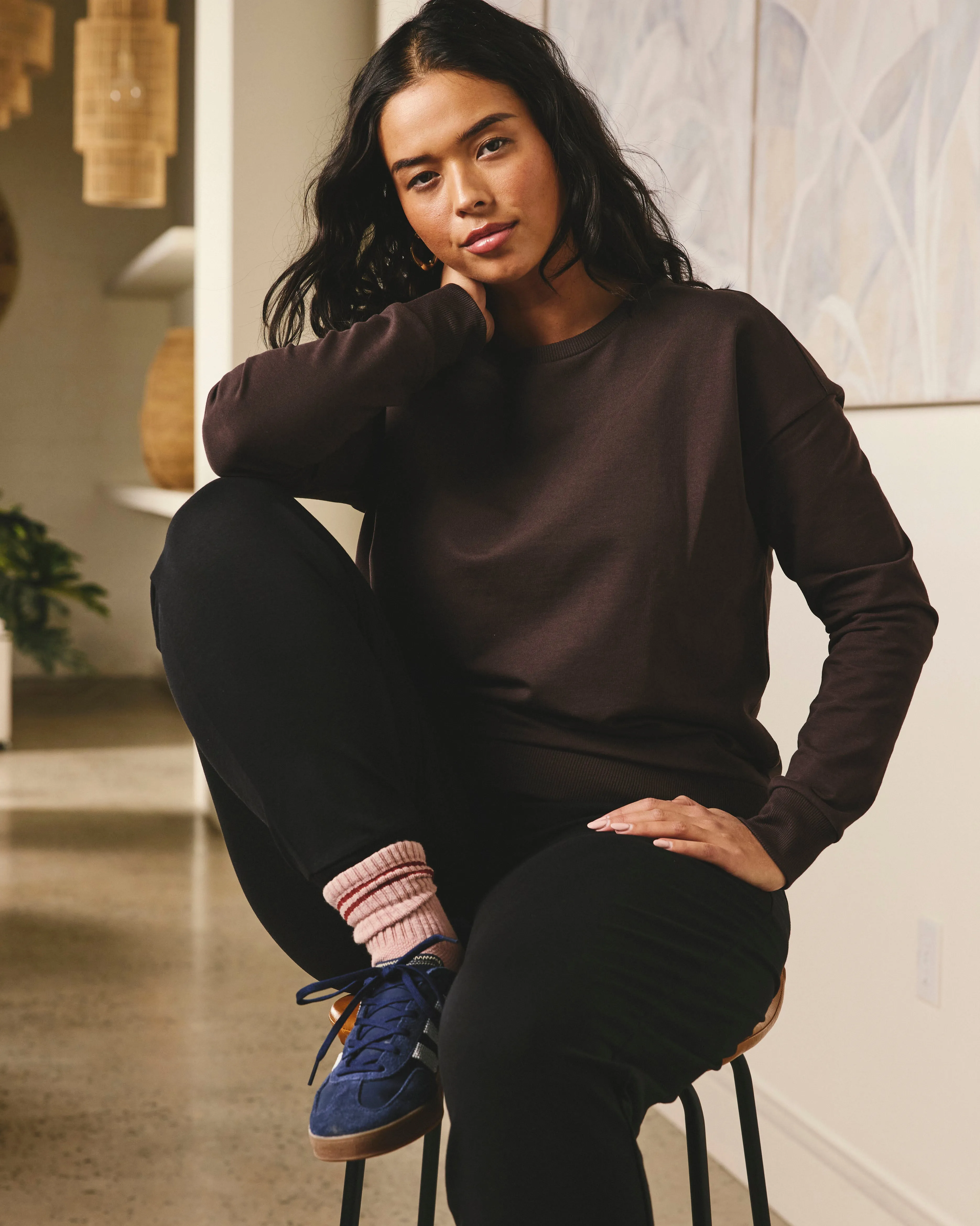 Lauren Classic Sweatshirt - Deep Brown sold by Universal Standard