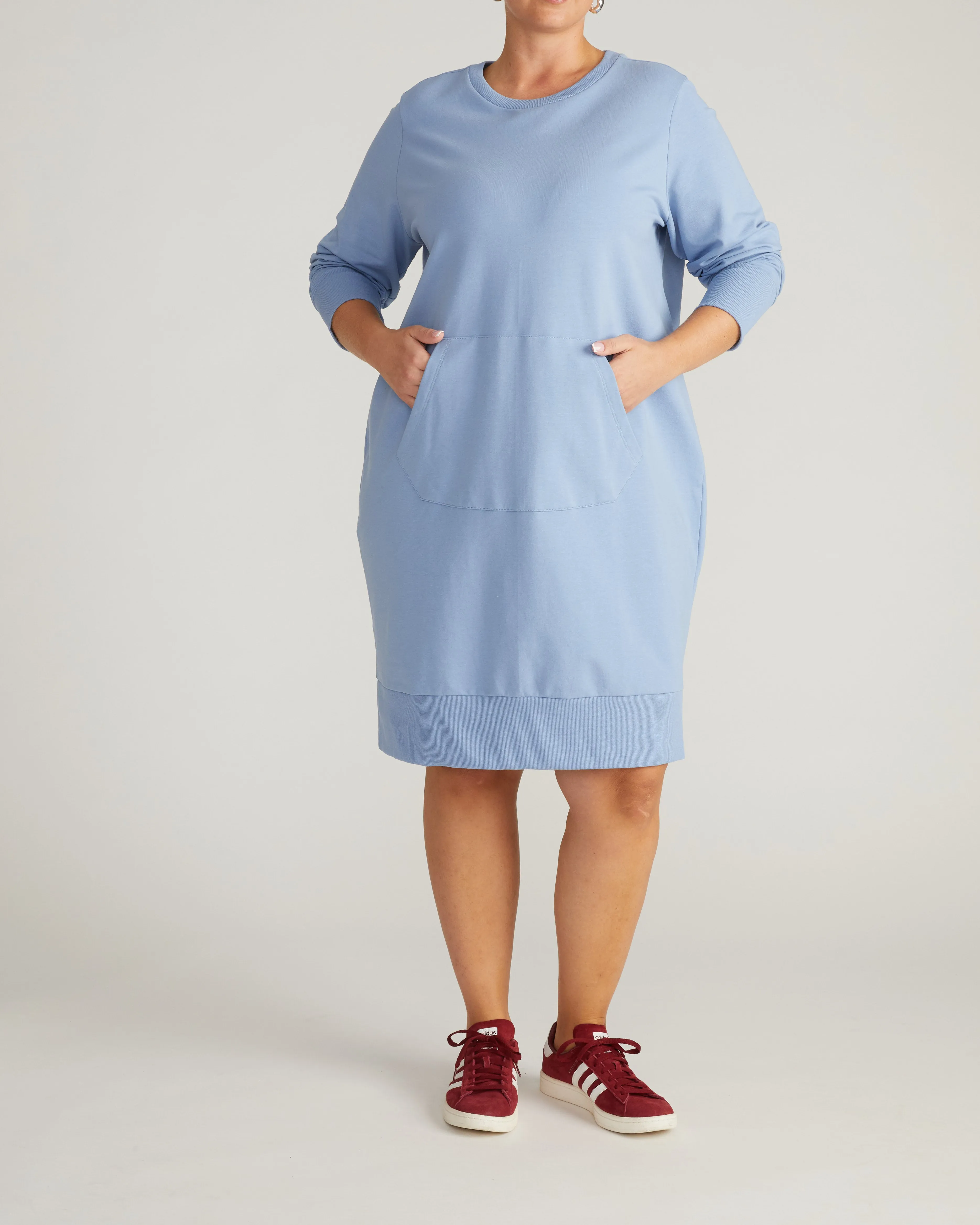Bree Sweatshirt Dress - Graceful Blue sold by Universal Standard product image thumbnail 4