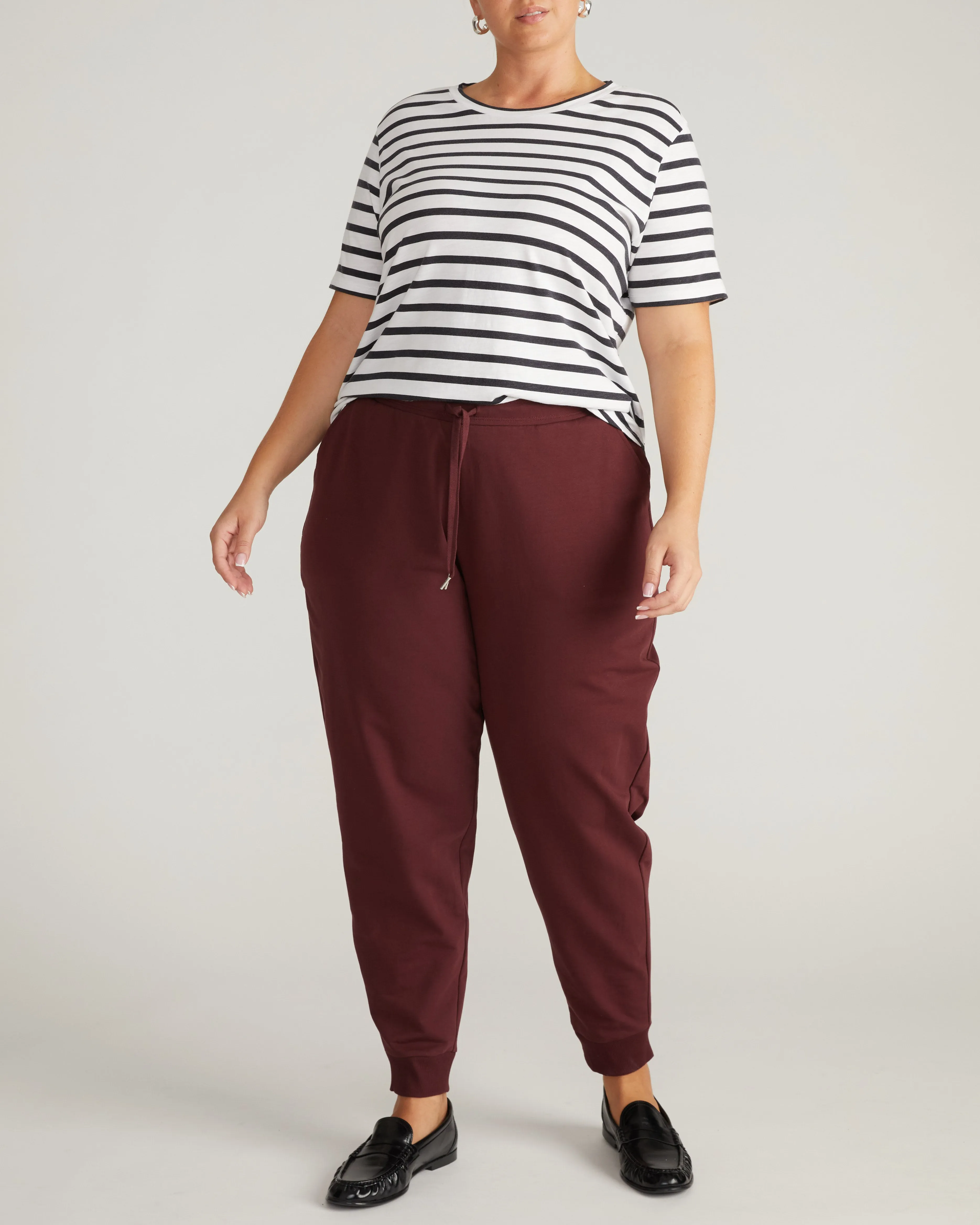 Selma French Terry Jogger - Black Cherry sold by Universal Standard product image thumbnail 4