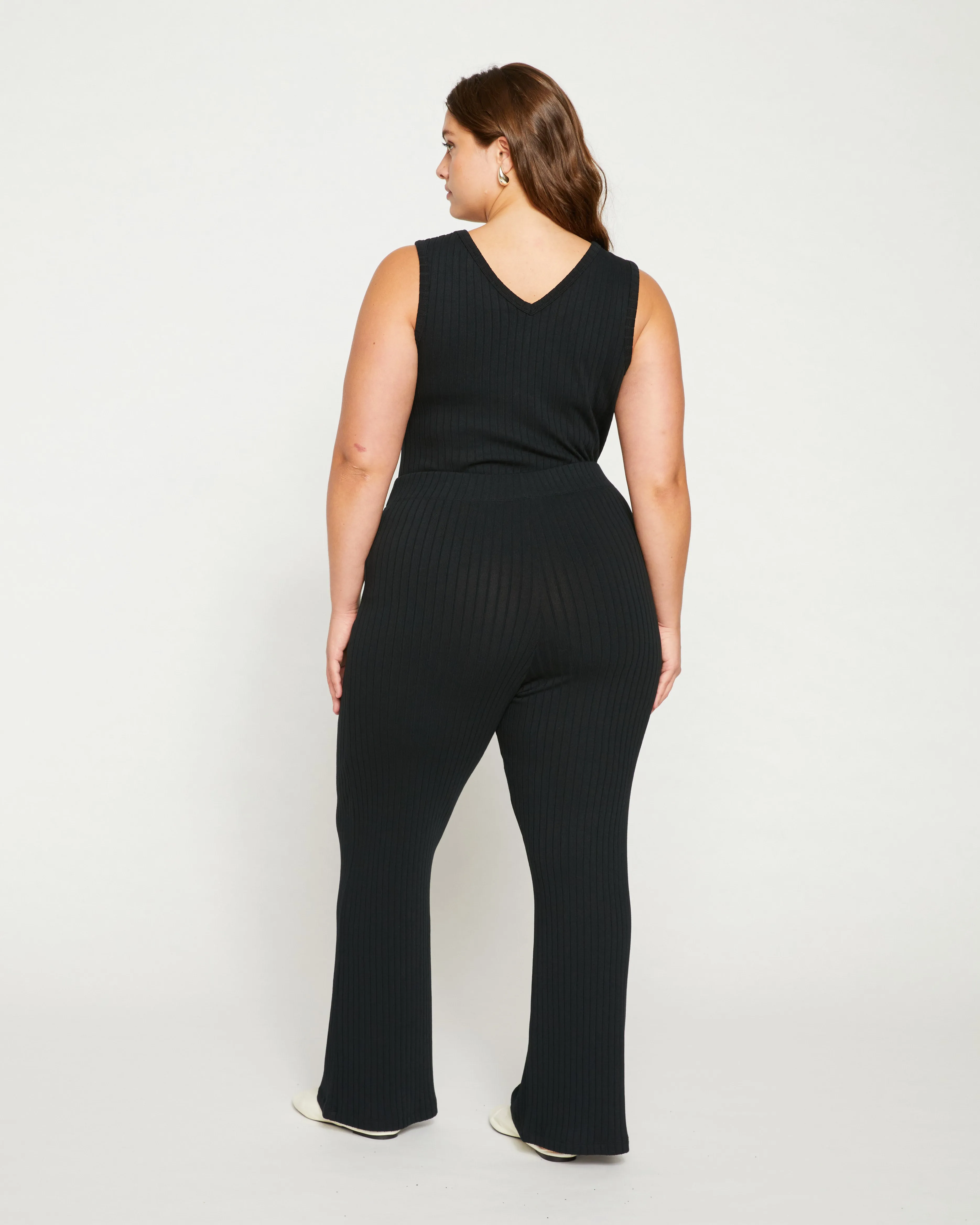 Aspen Rib Wide Leg Pant - Black sold by Universal Standard product image thumbnail 5