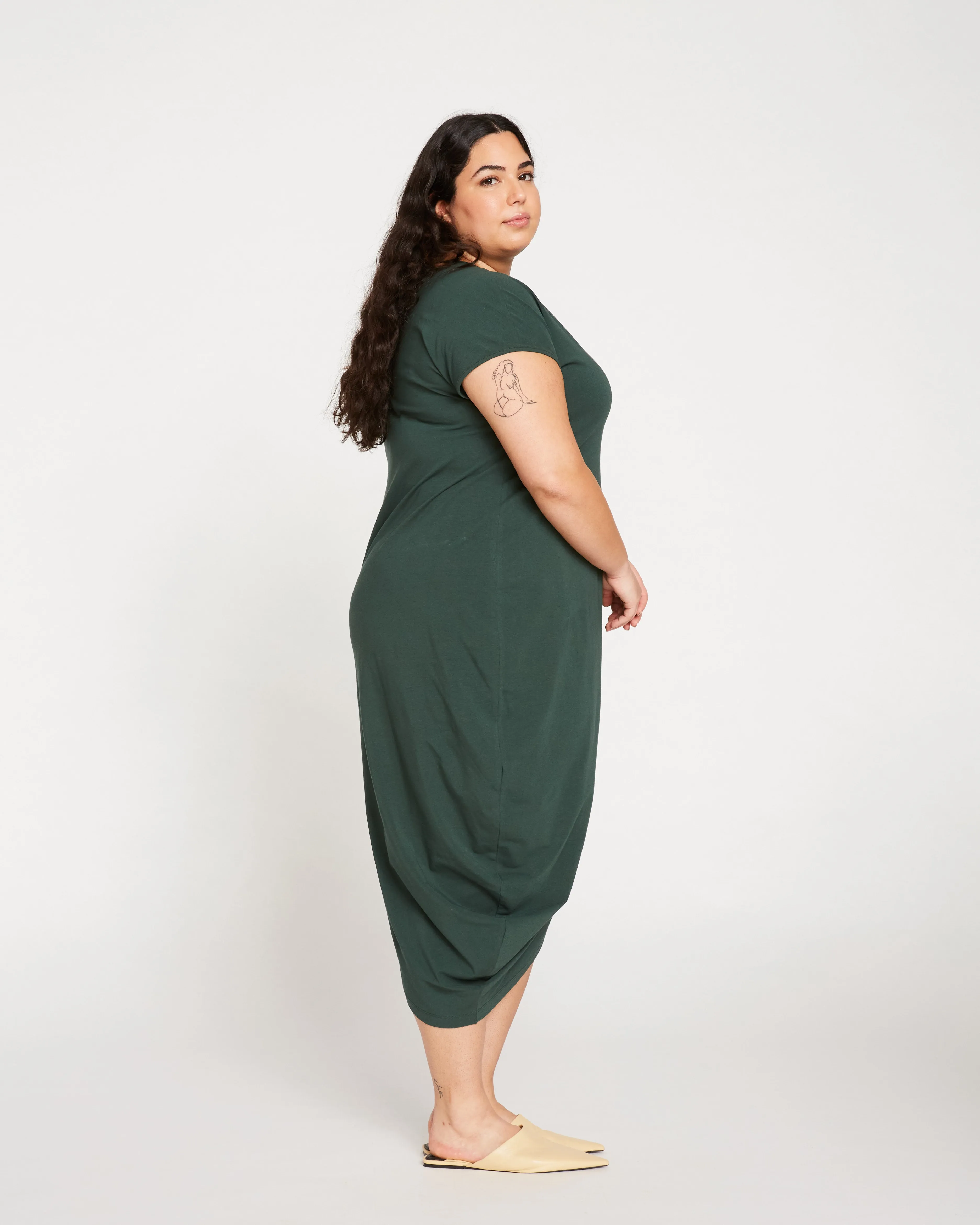 Iconic Geneva Dress - Forest Green sold by Universal Standard product image thumbnail 4