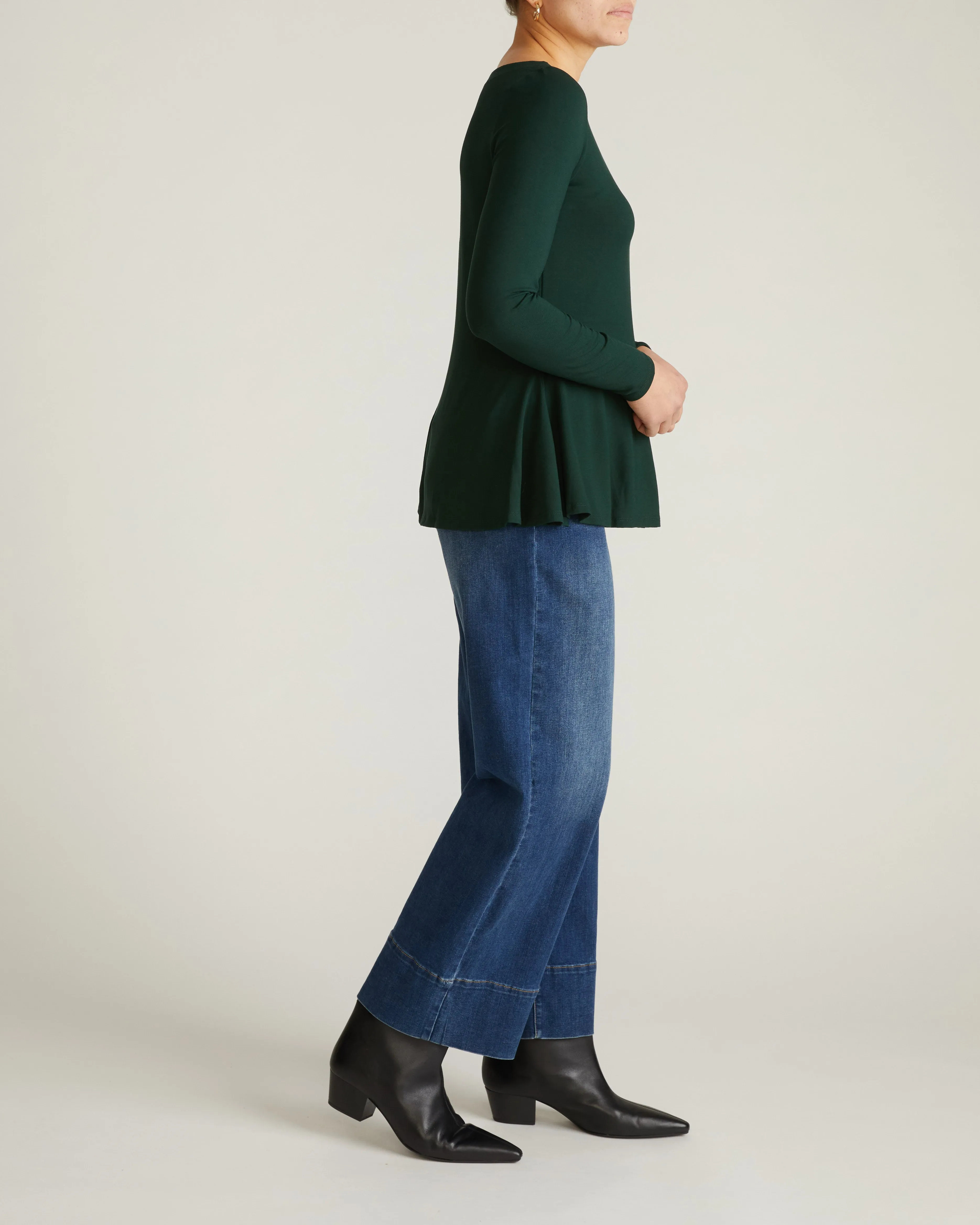 Cassandra Divine Jersey Top - Forest Green sold by Universal Standard product image thumbnail 3