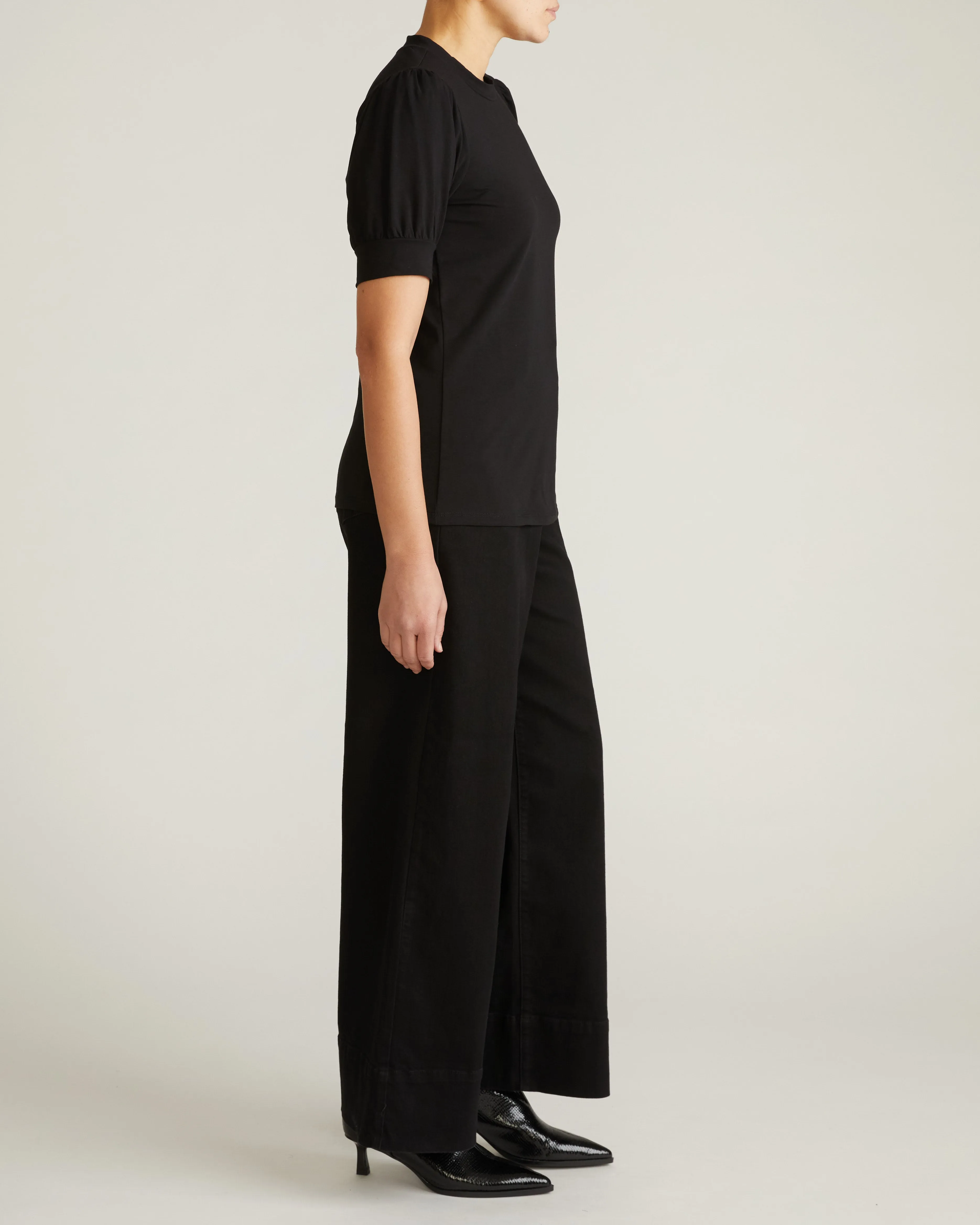 Pouf Sleeve Tee - Black sold by Universal Standard product image thumbnail 3