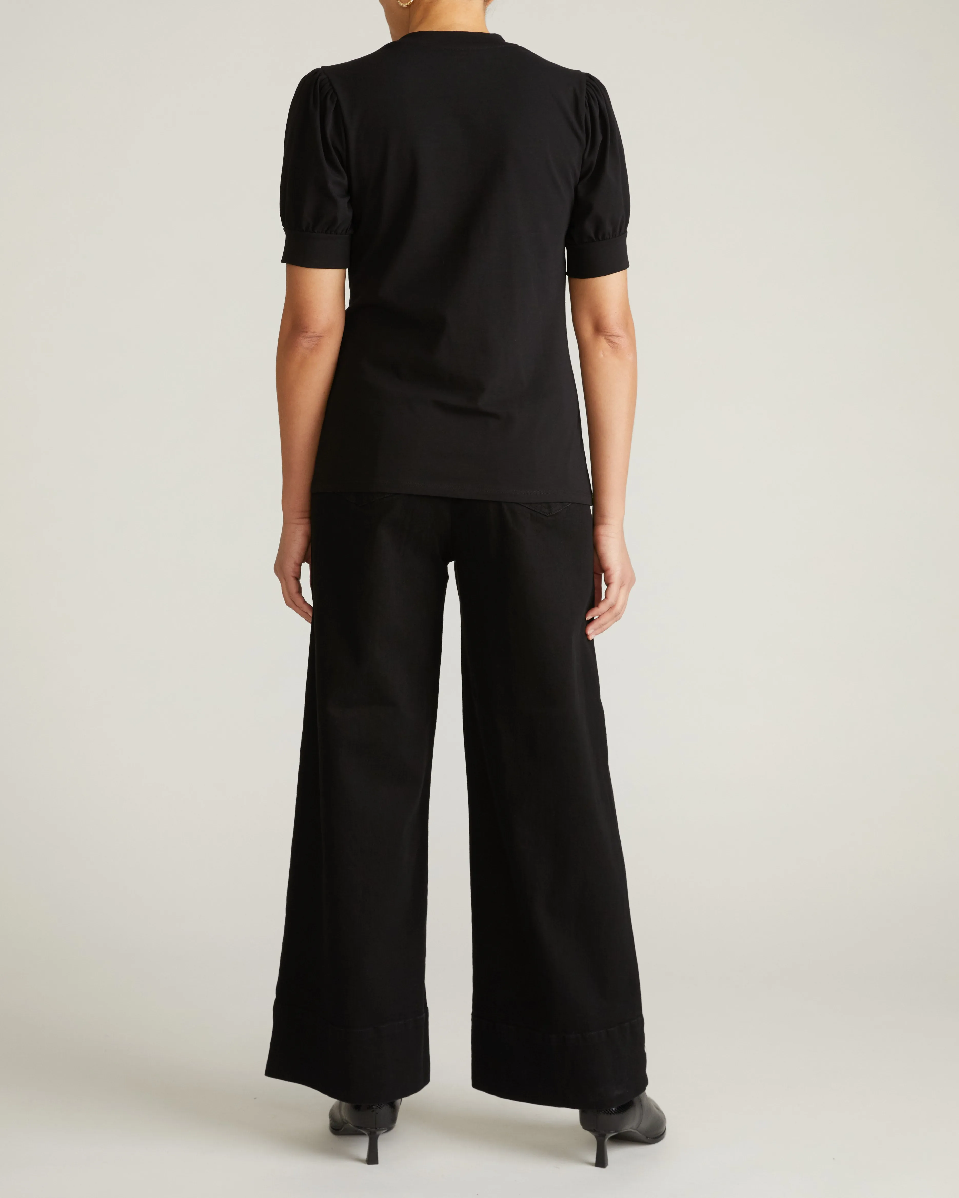 Pouf Sleeve Tee - Black sold by Universal Standard product image thumbnail 4