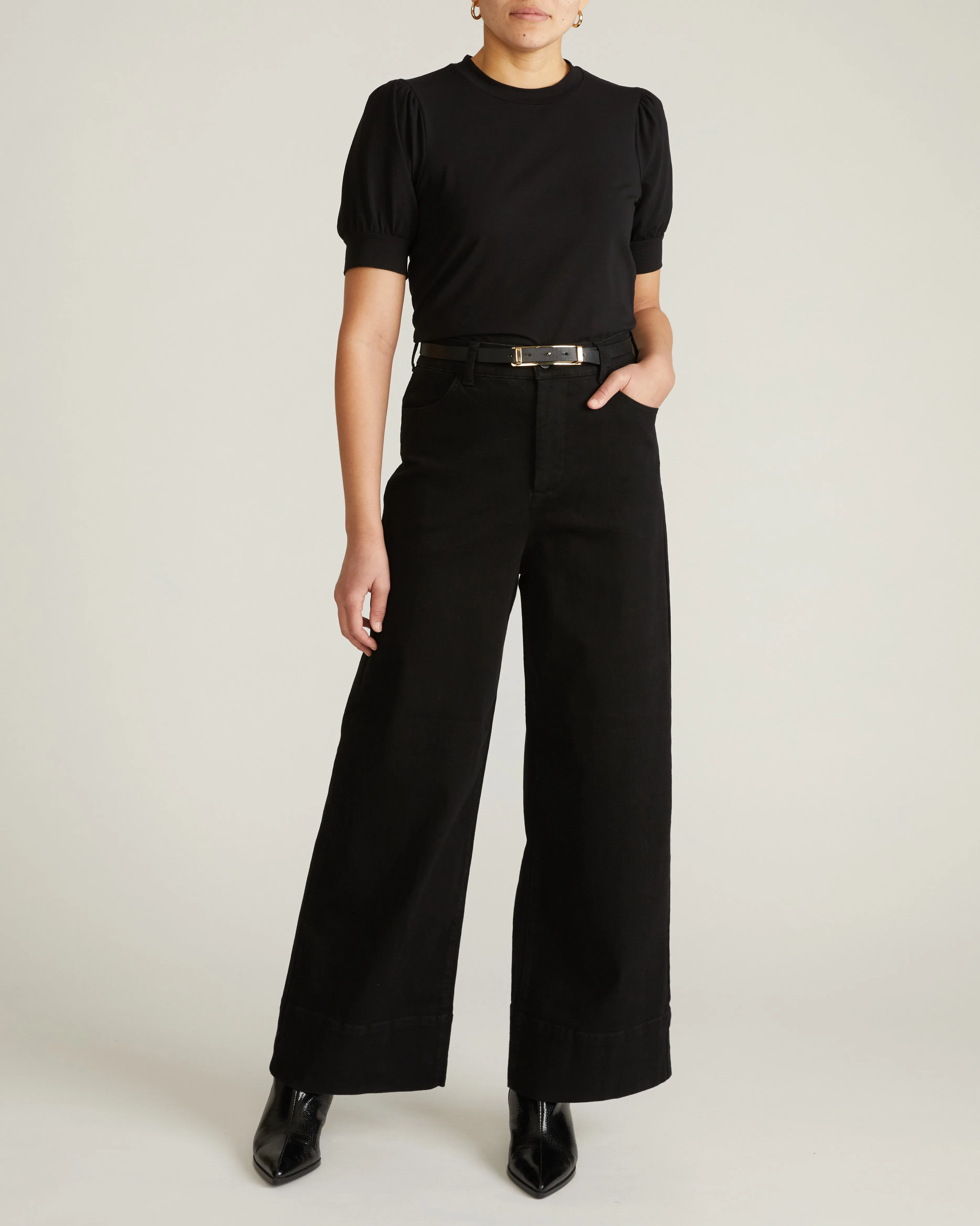 Pouf Sleeve Tee - Black sold by Universal Standard product image thumbnail 2