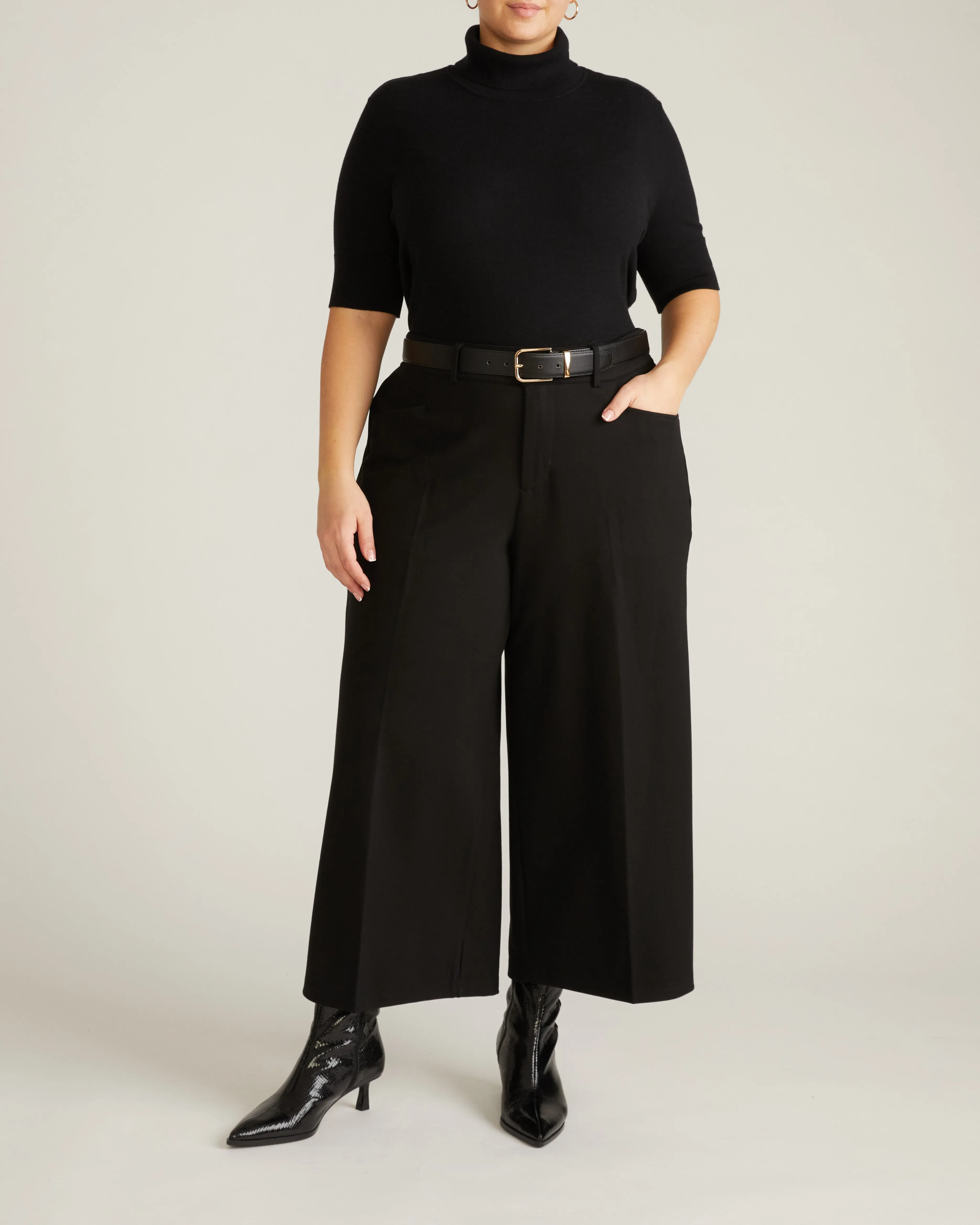 Savvy Fine Knit Turtleneck Sweater Top - Black sold by Universal Standard product image thumbnail 5
