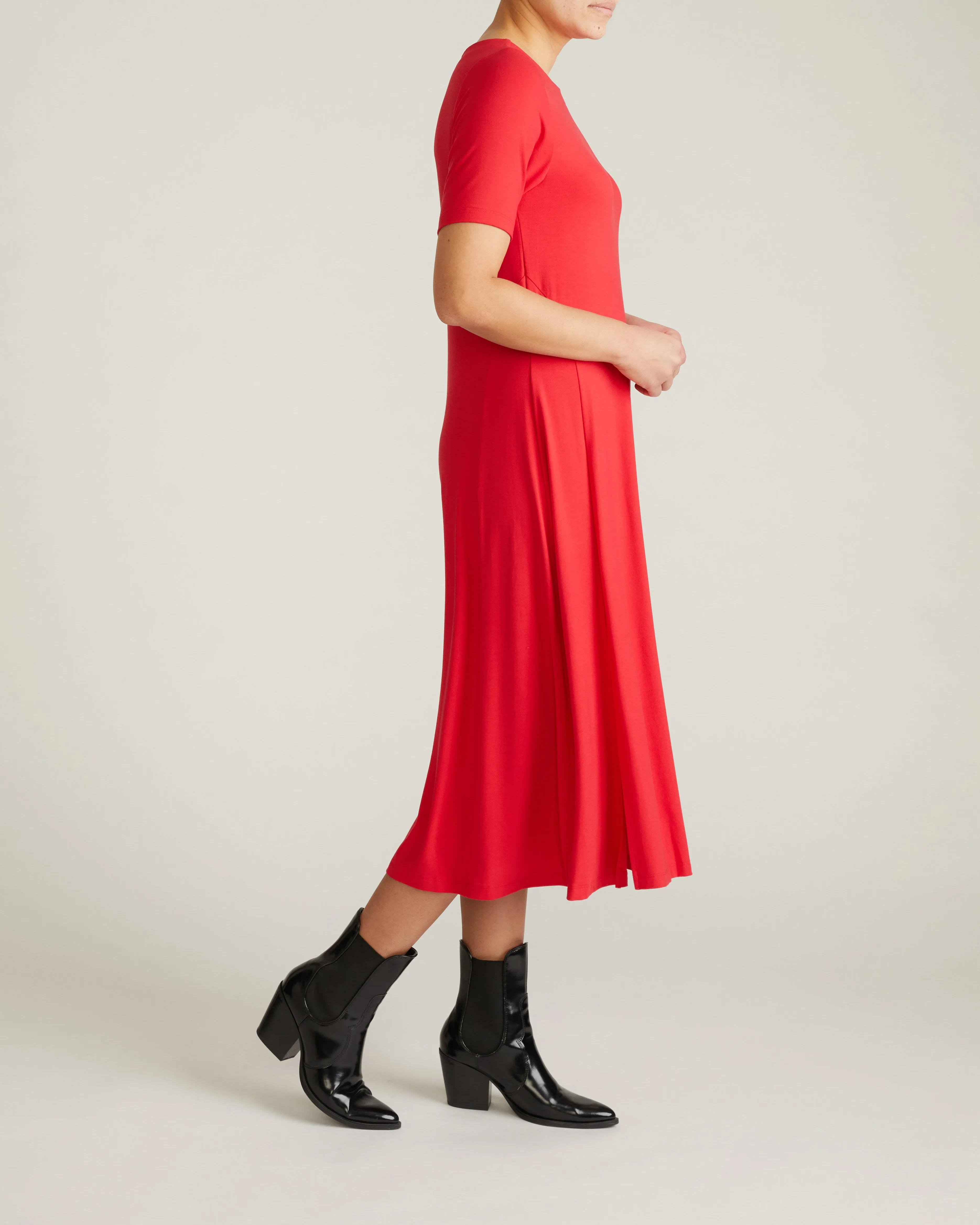 Serena Boatneck Divine Jersey Dress - Lipstick sold by Universal Standard product image thumbnail 4