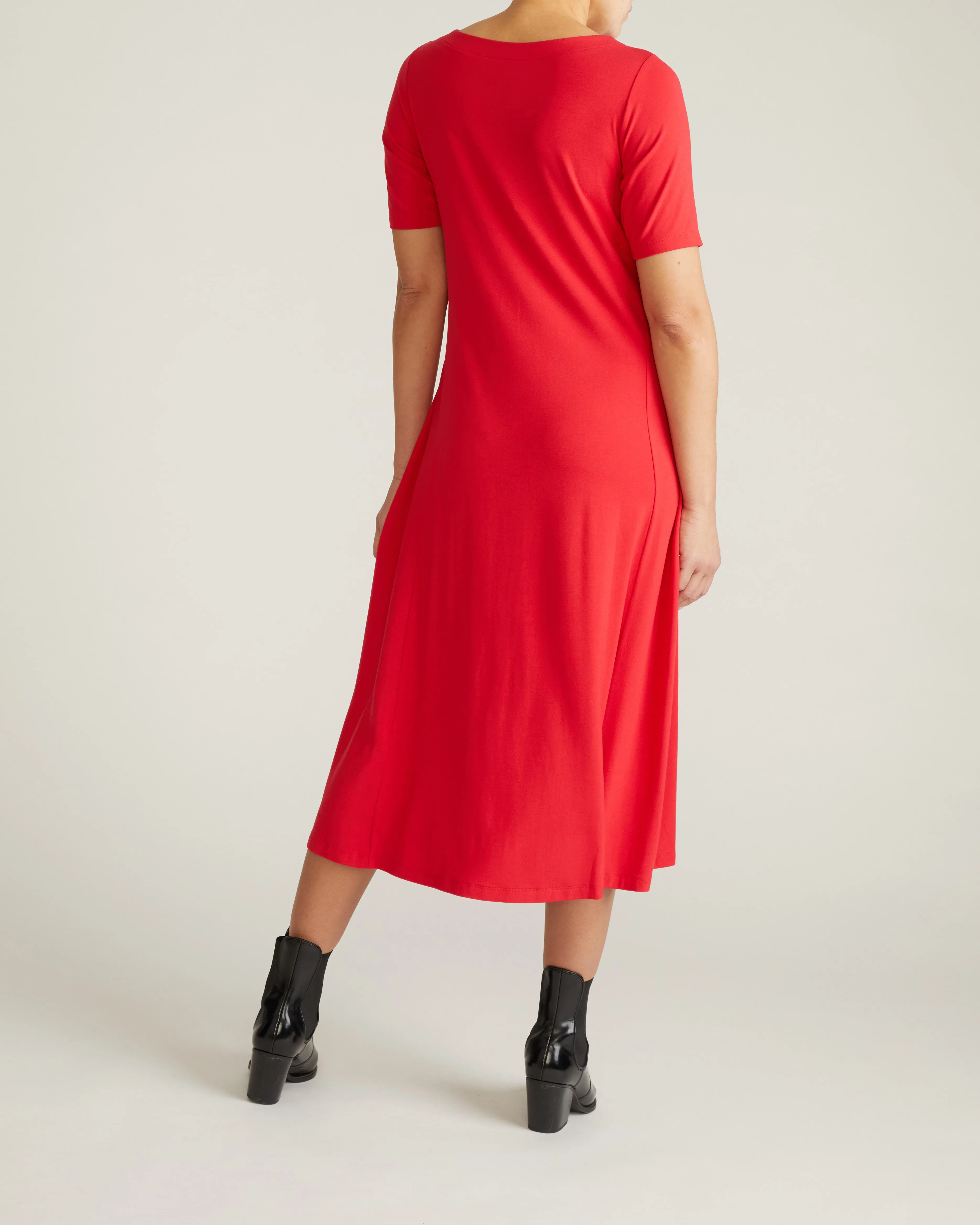 Serena Boatneck Divine Jersey Dress - Lipstick sold by Universal Standard product image thumbnail 5