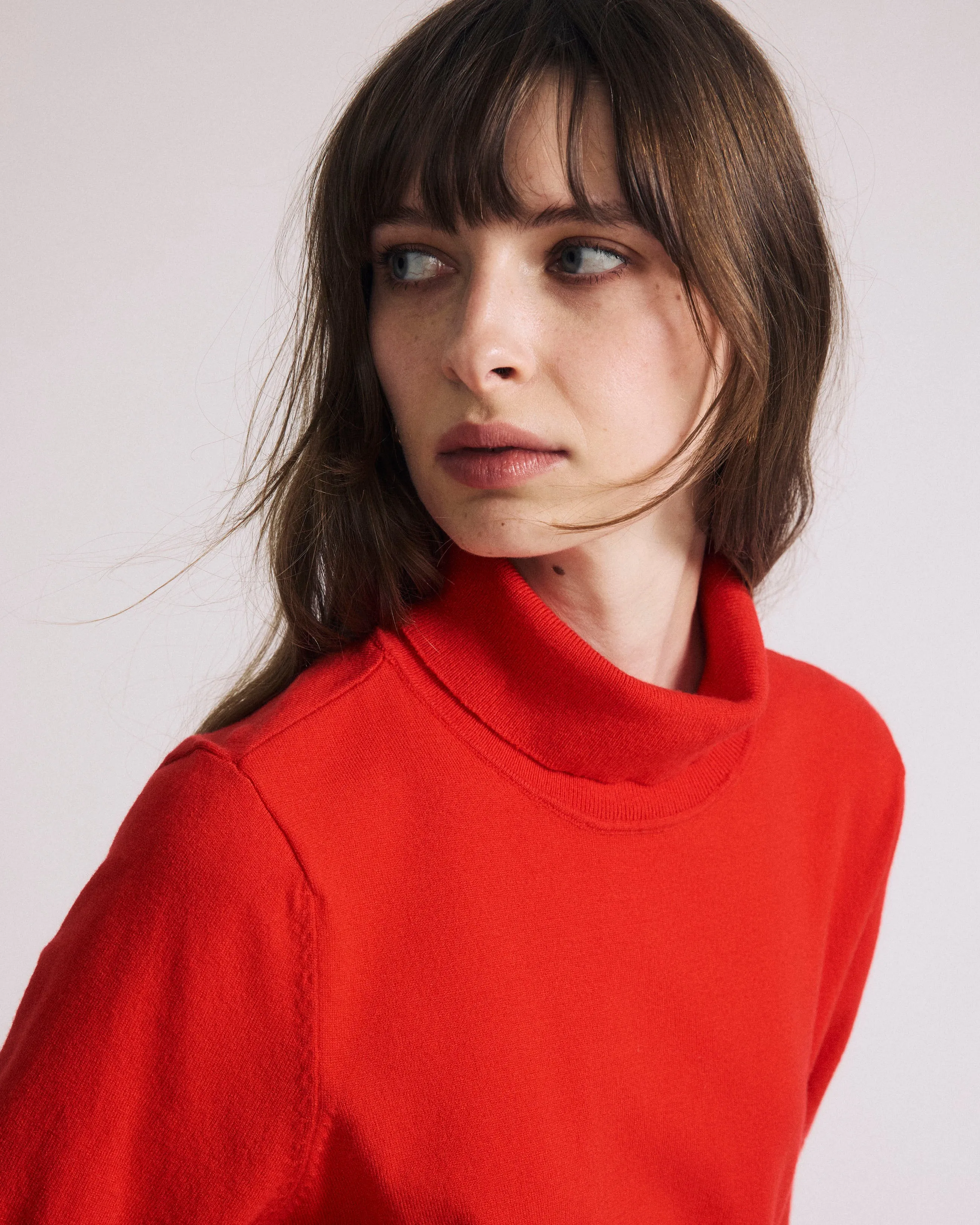 Savvy Fine Knit Turtleneck Sweater Top - Lipstick sold by Universal Standard product image thumbnail 3