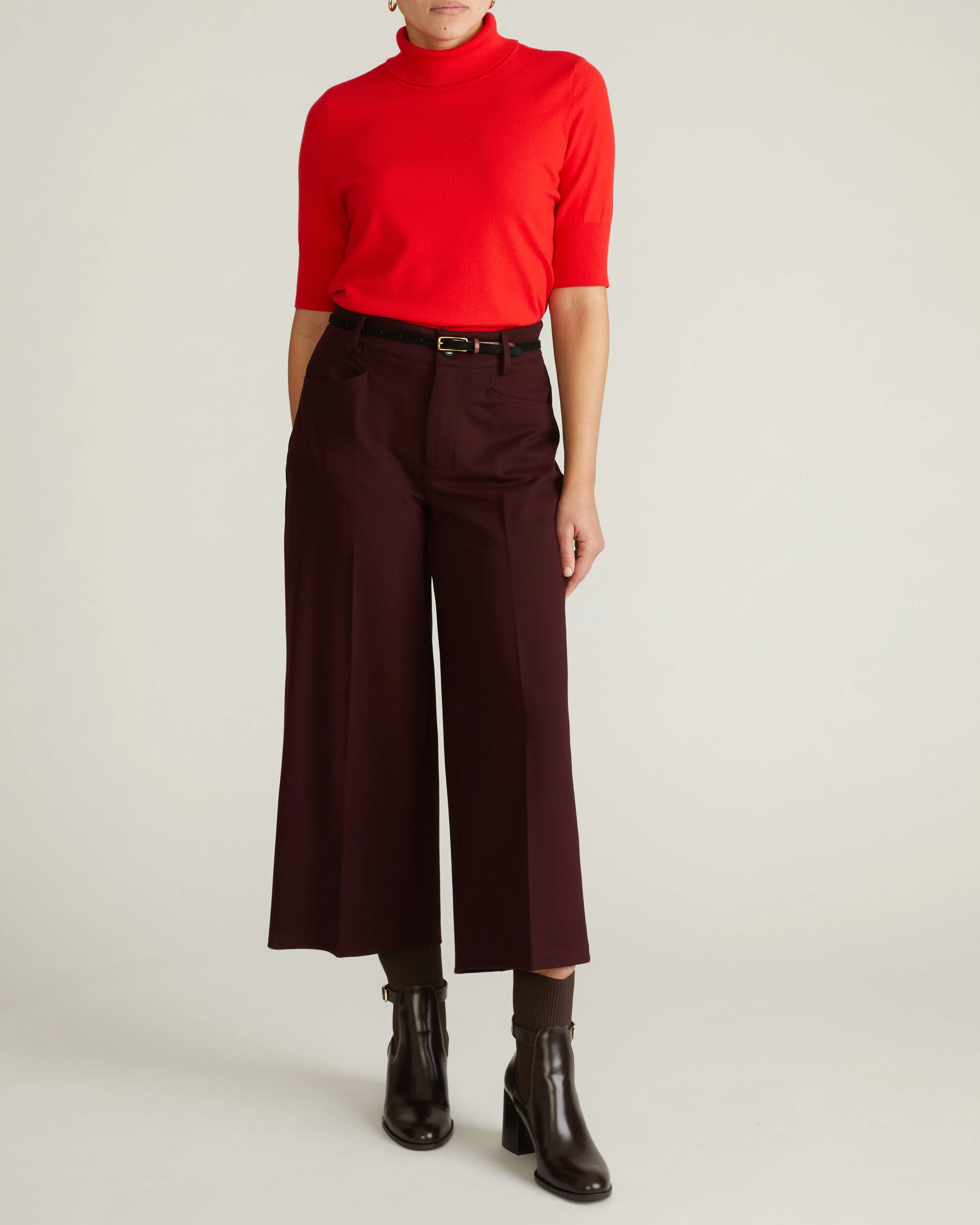 Savvy Fine Knit Turtleneck Sweater Top - Lipstick sold by Universal Standard product image thumbnail 5