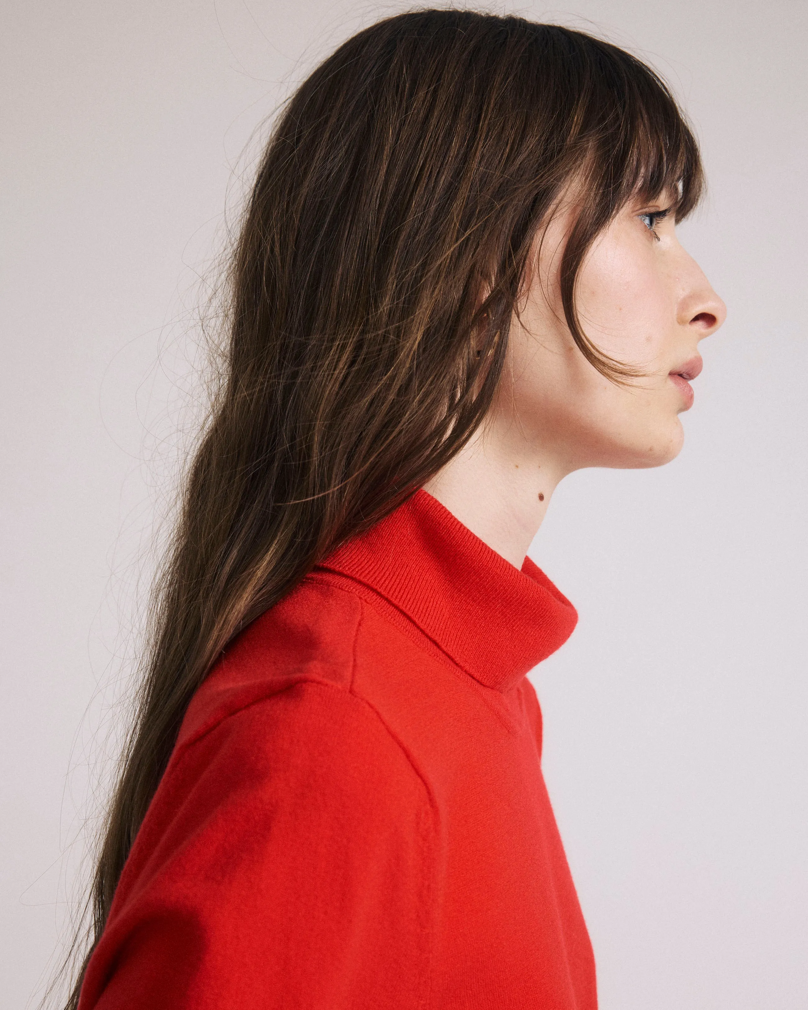 Savvy Fine Knit Turtleneck Sweater Top - Lipstick sold by Universal Standard product image thumbnail 2