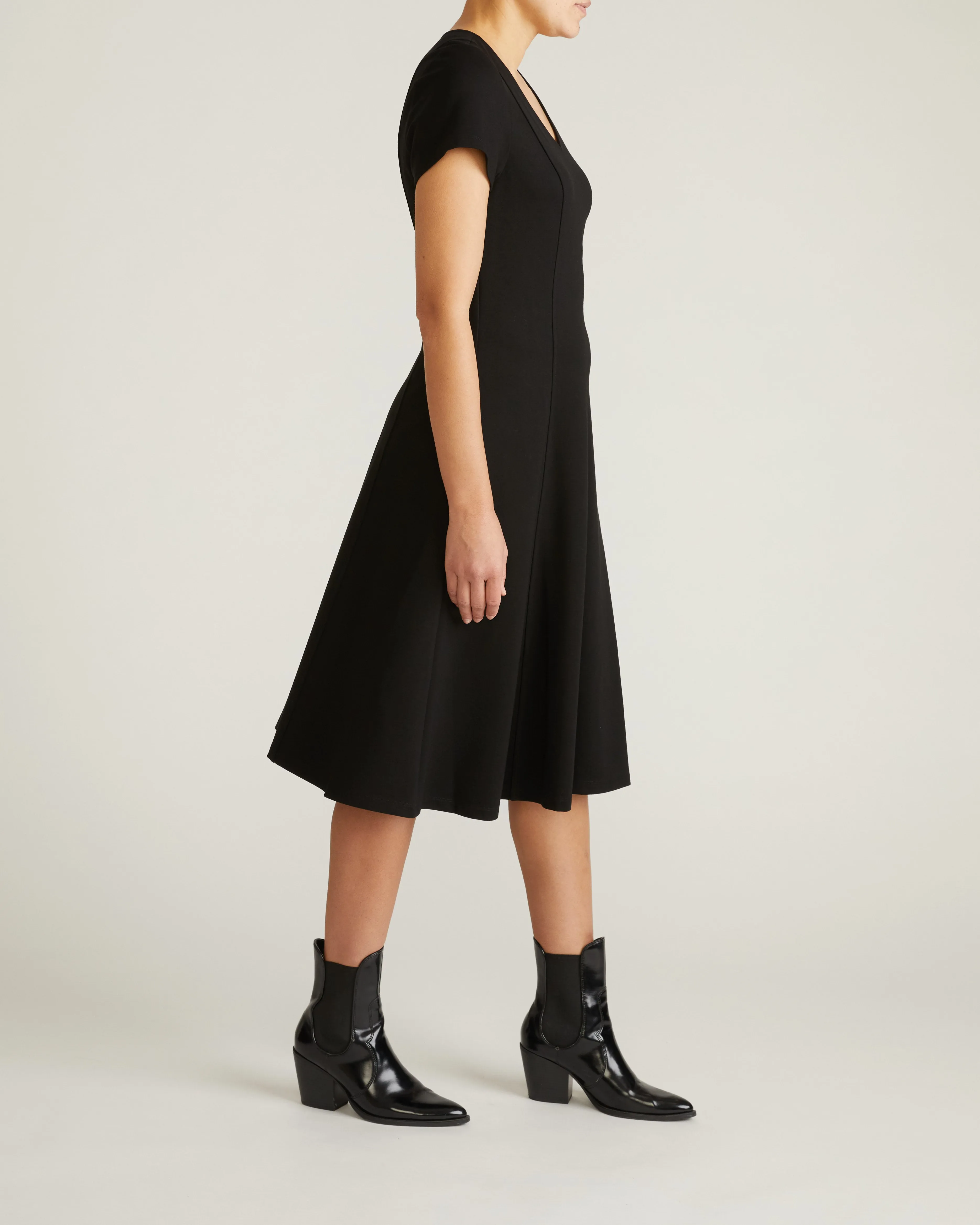 Lucinda Ponte Dress - Black sold by Universal Standard product image thumbnail 4