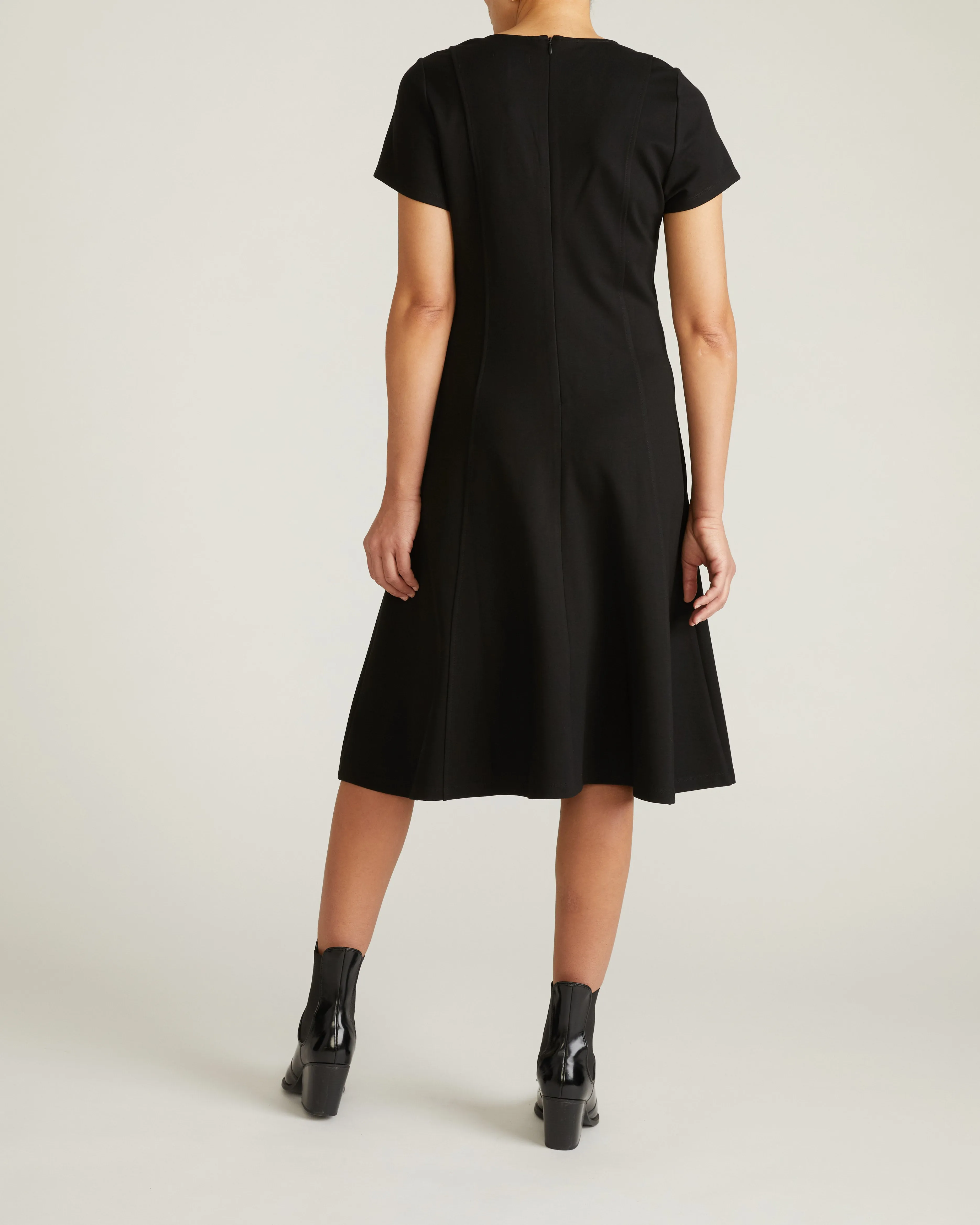 Lucinda Ponte Dress - Black sold by Universal Standard product image thumbnail 5