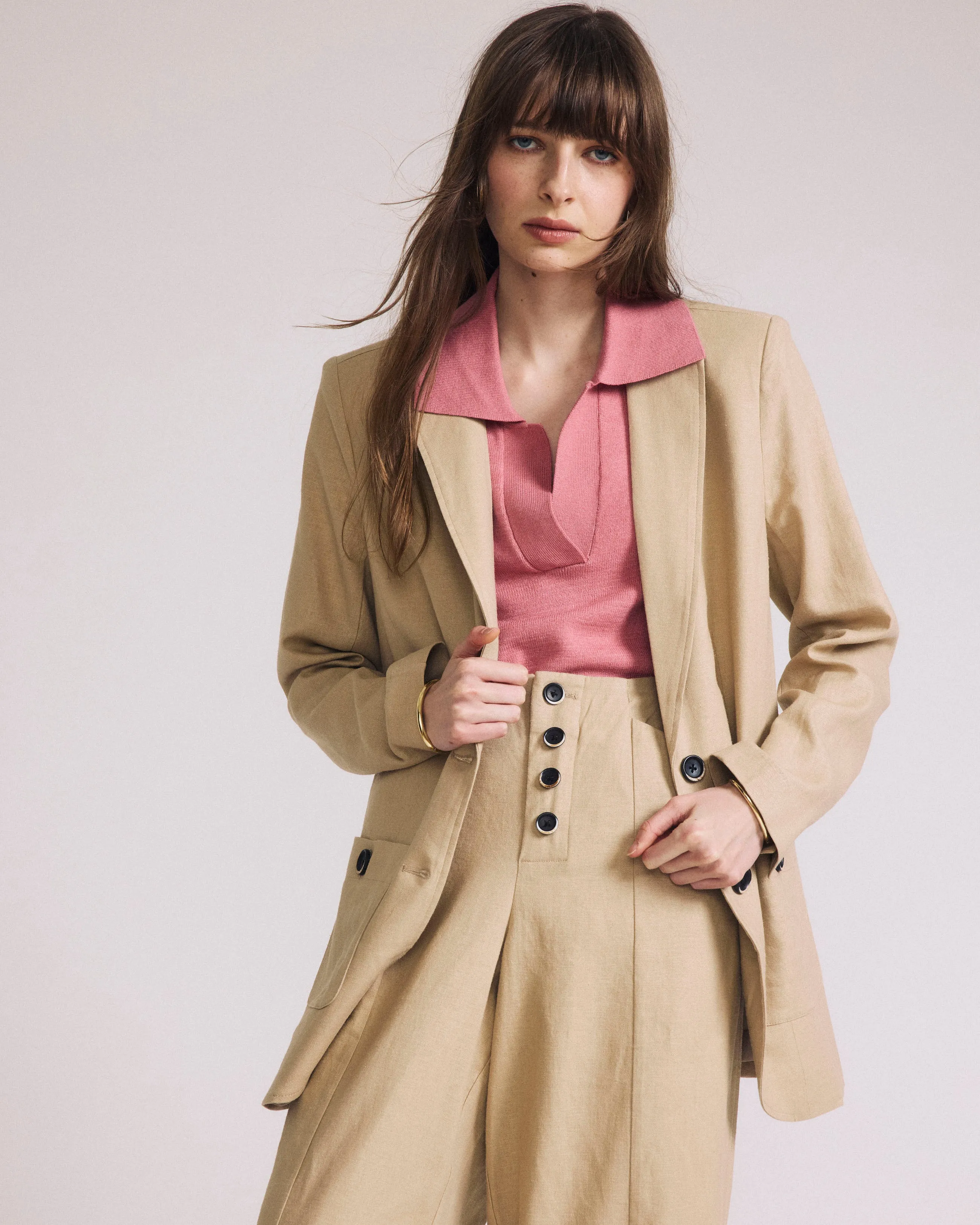 Savvy Fine Knit Short Sleeve Polo Sweater - Virginia Rose sold by Universal Standard product image thumbnail 2