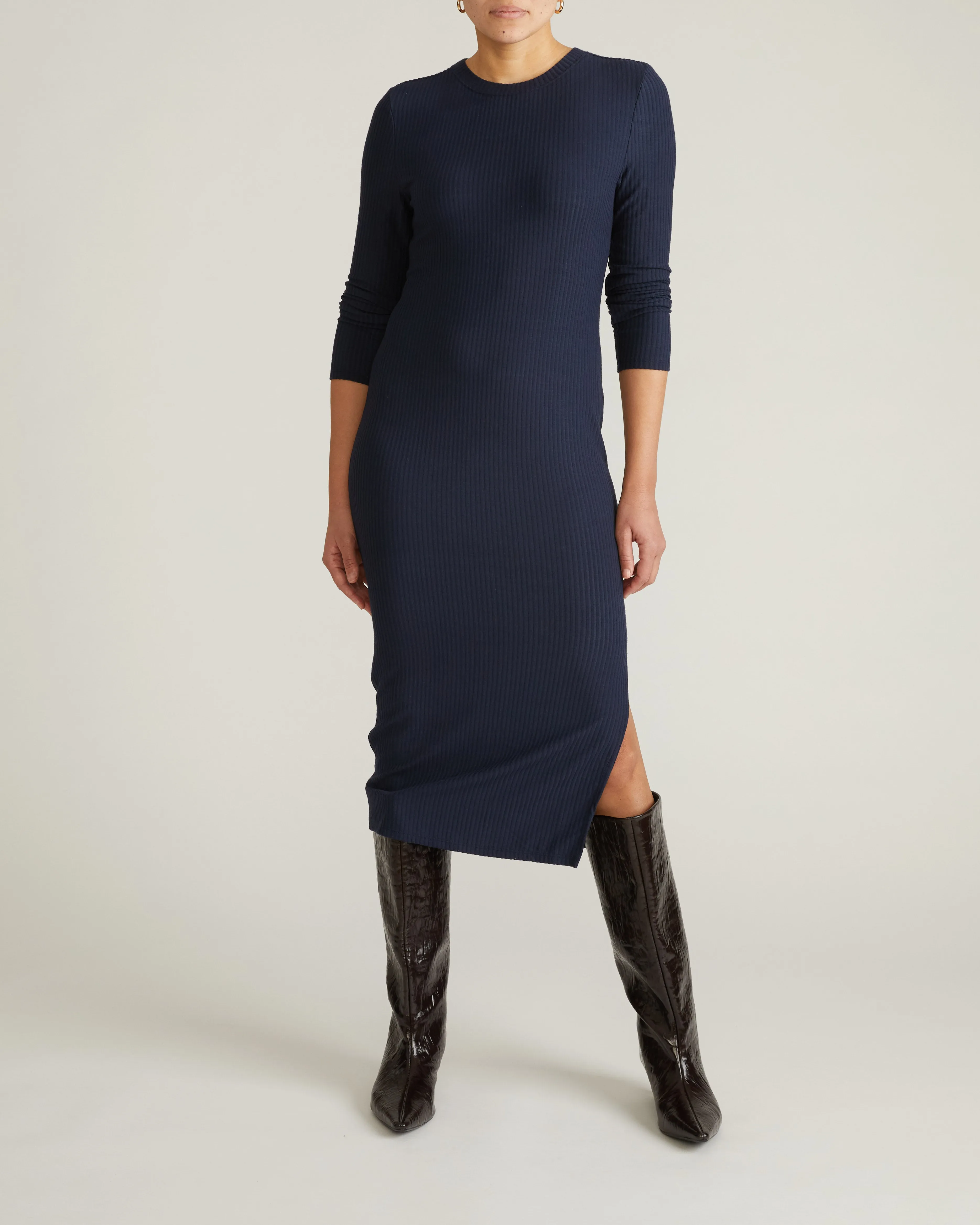 Xenia Ribbed Dress - Midnight sold by Universal Standard product image thumbnail 3