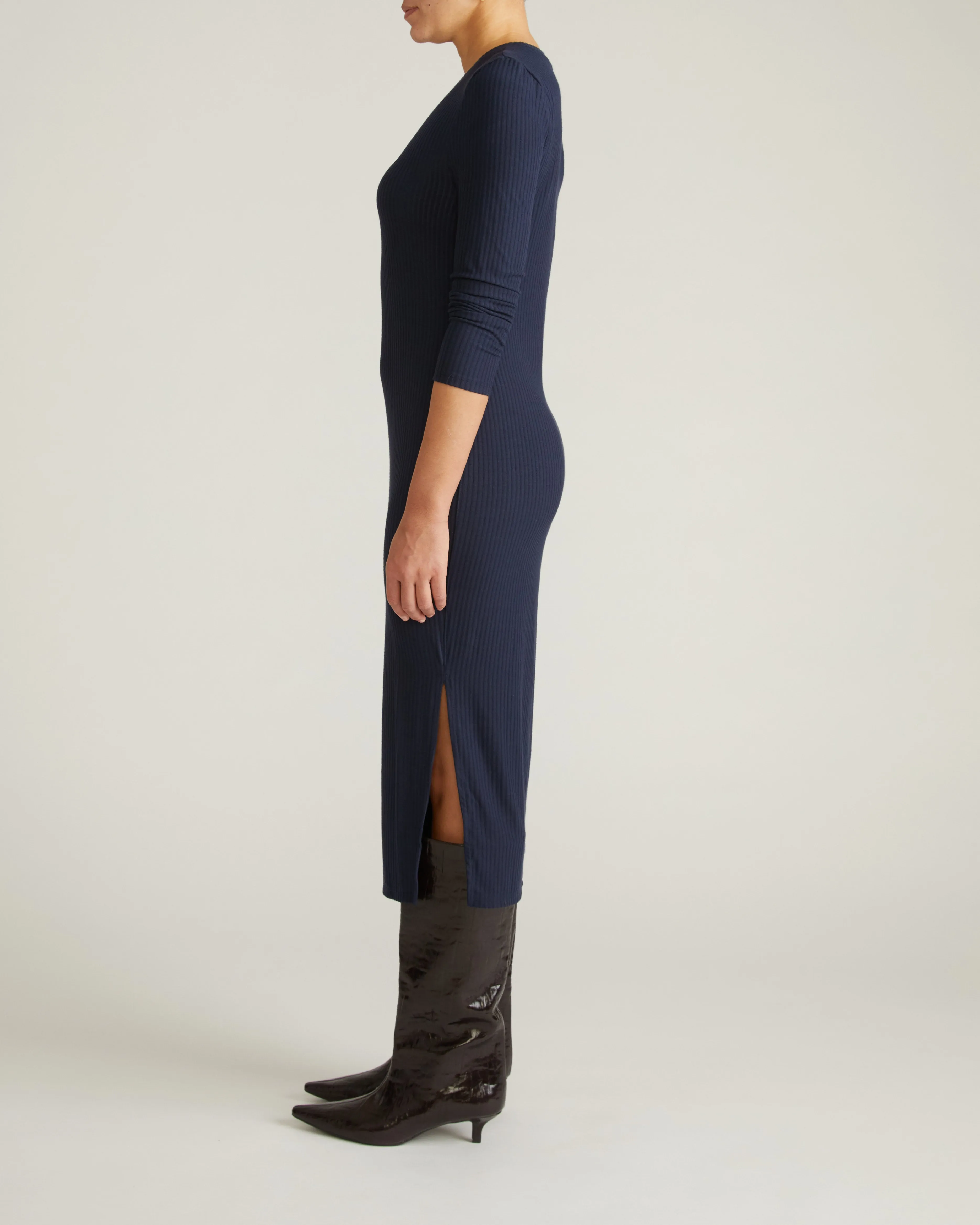Xenia Ribbed Dress - Midnight sold by Universal Standard product image thumbnail 4