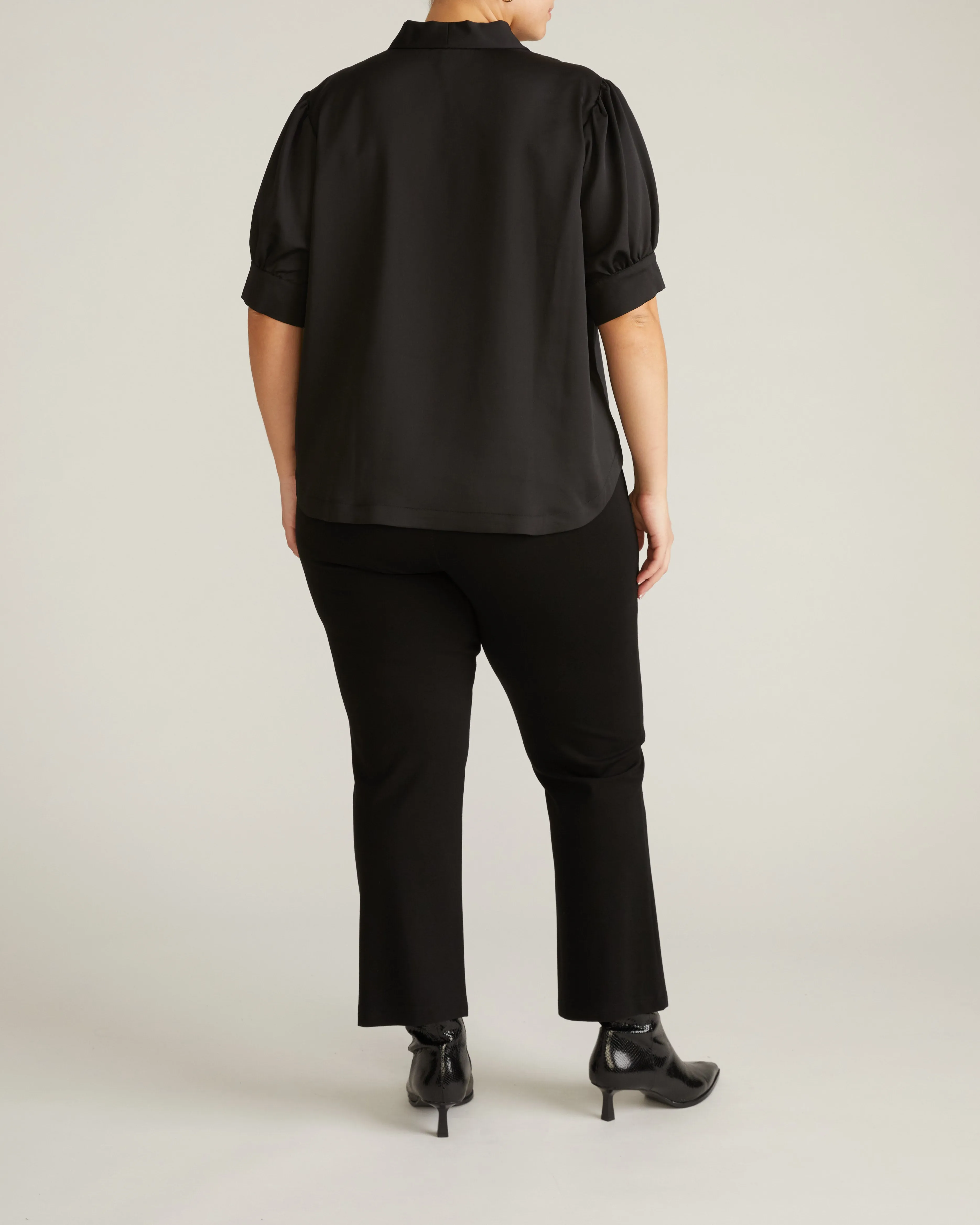 Beatrice Soft Satin Top - Black sold by Universal Standard product image thumbnail 5