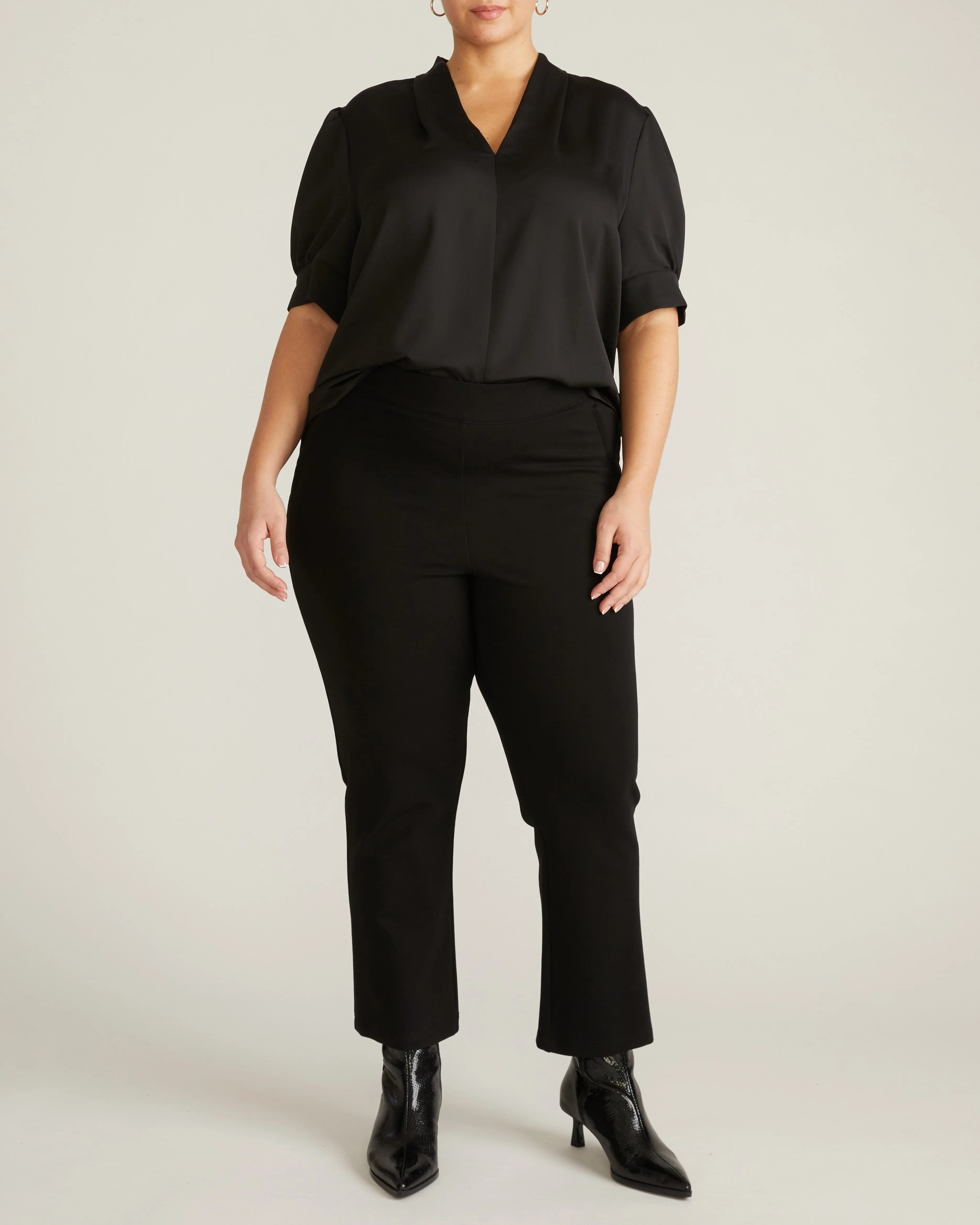 Beatrice Soft Satin Top - Black sold by Universal Standard product image thumbnail 3