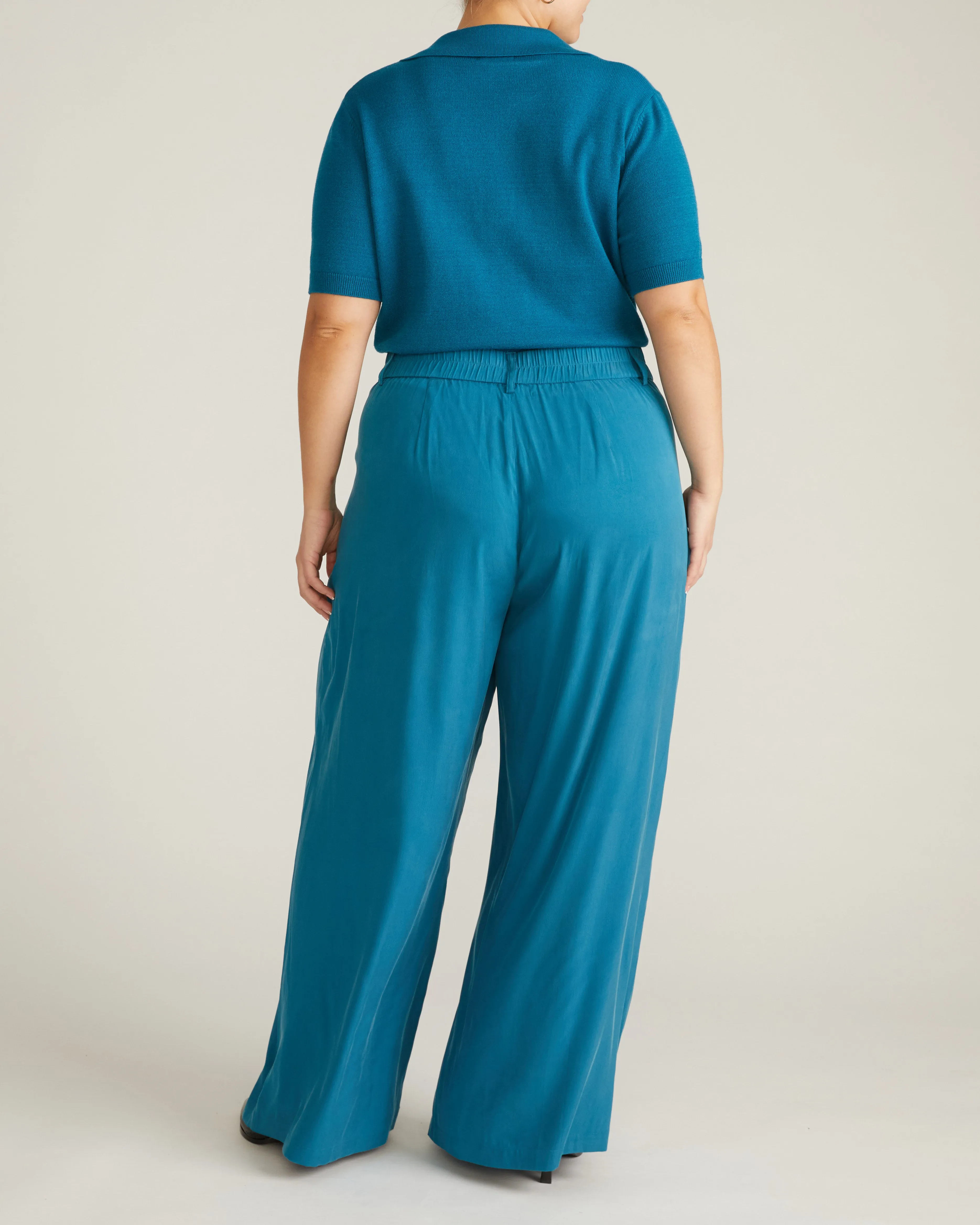 Palais Cooling Cupro Wide Leg Pant - Blue Beetle sold by Universal Standard product image thumbnail 5