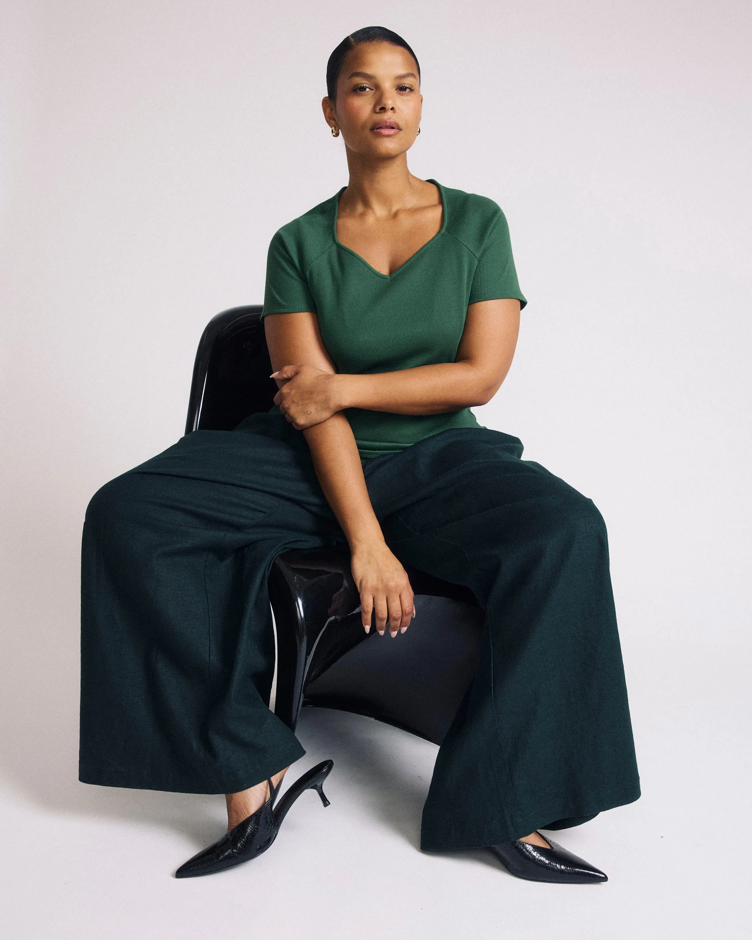 Carey Ribbed Top - Green Park sold by Universal Standard product image thumbnail 2