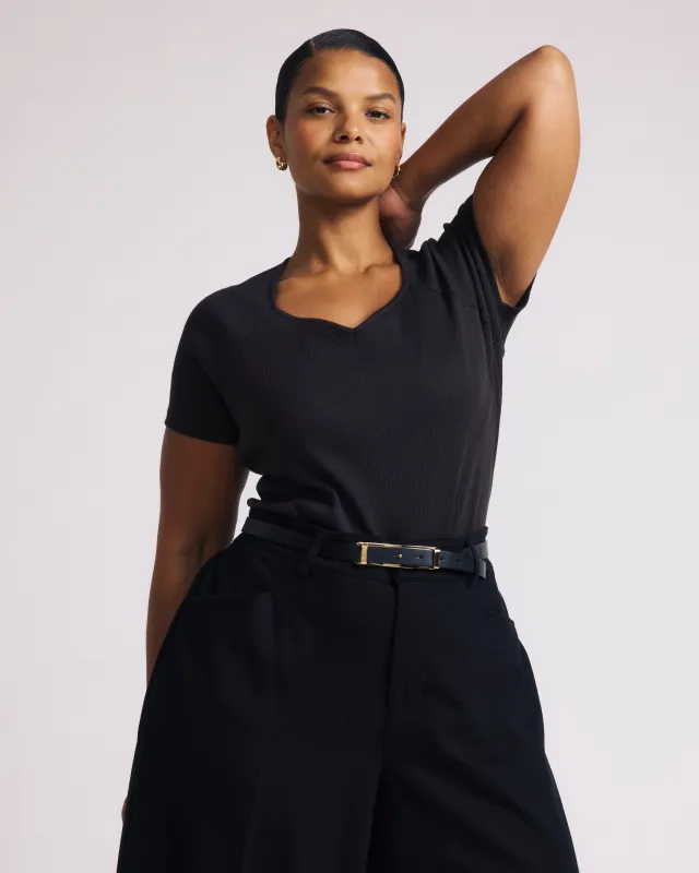 Carey Ribbed Top - Espresso sold by Universal Standard