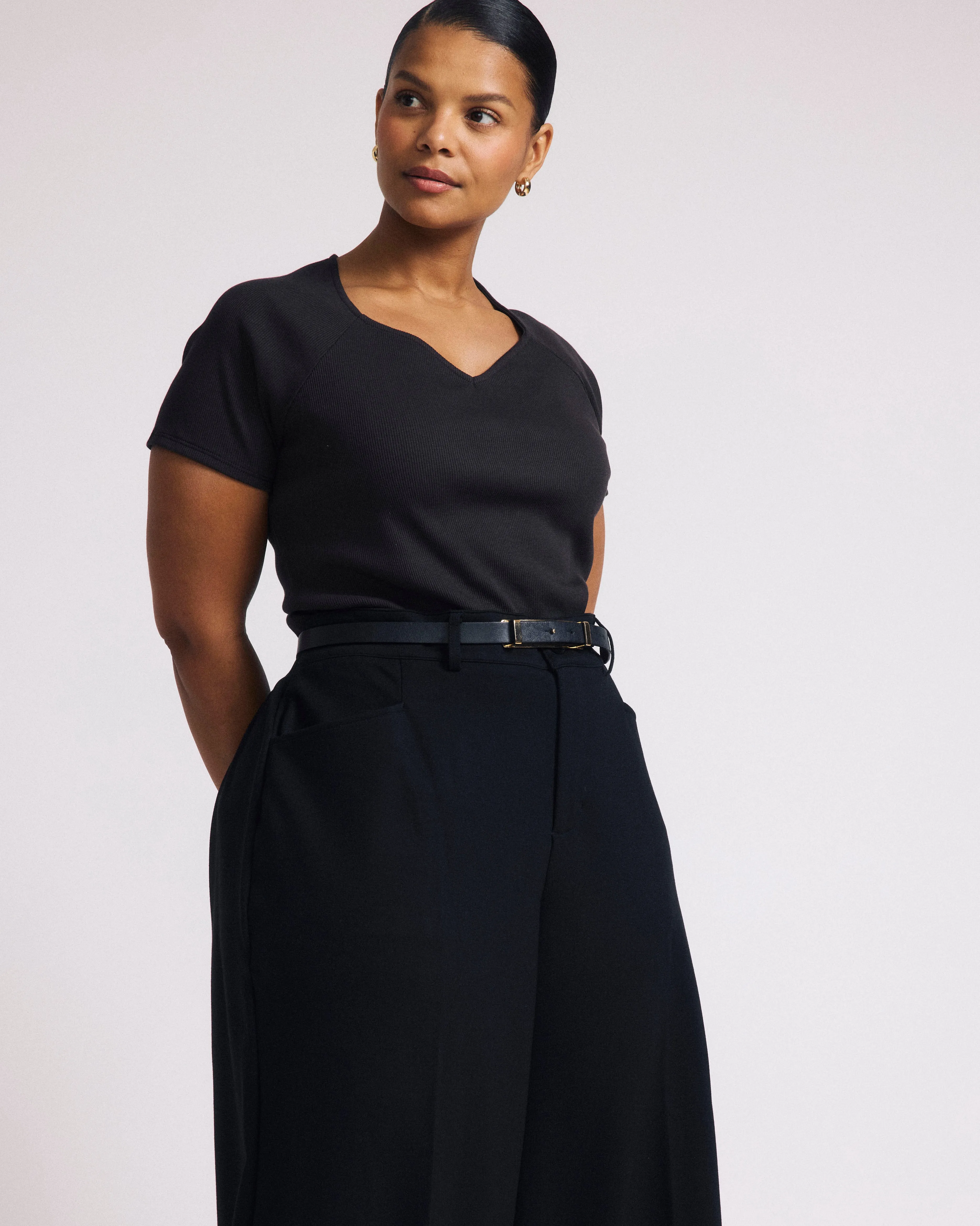 Carey Ribbed Top - Espresso sold by Universal Standard product image thumbnail 3