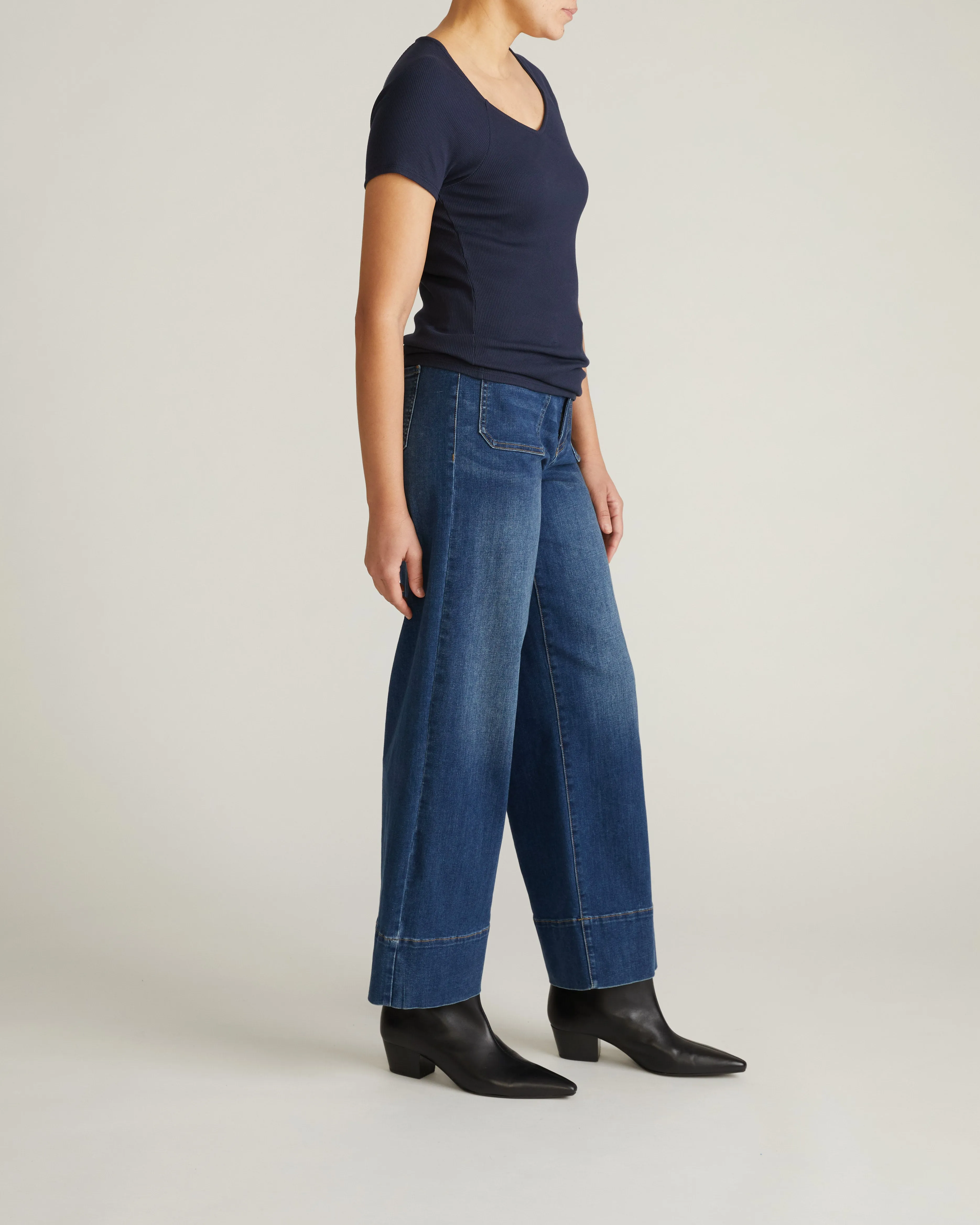 Carey Ribbed Top - Navy sold by Universal Standard product image thumbnail 4
