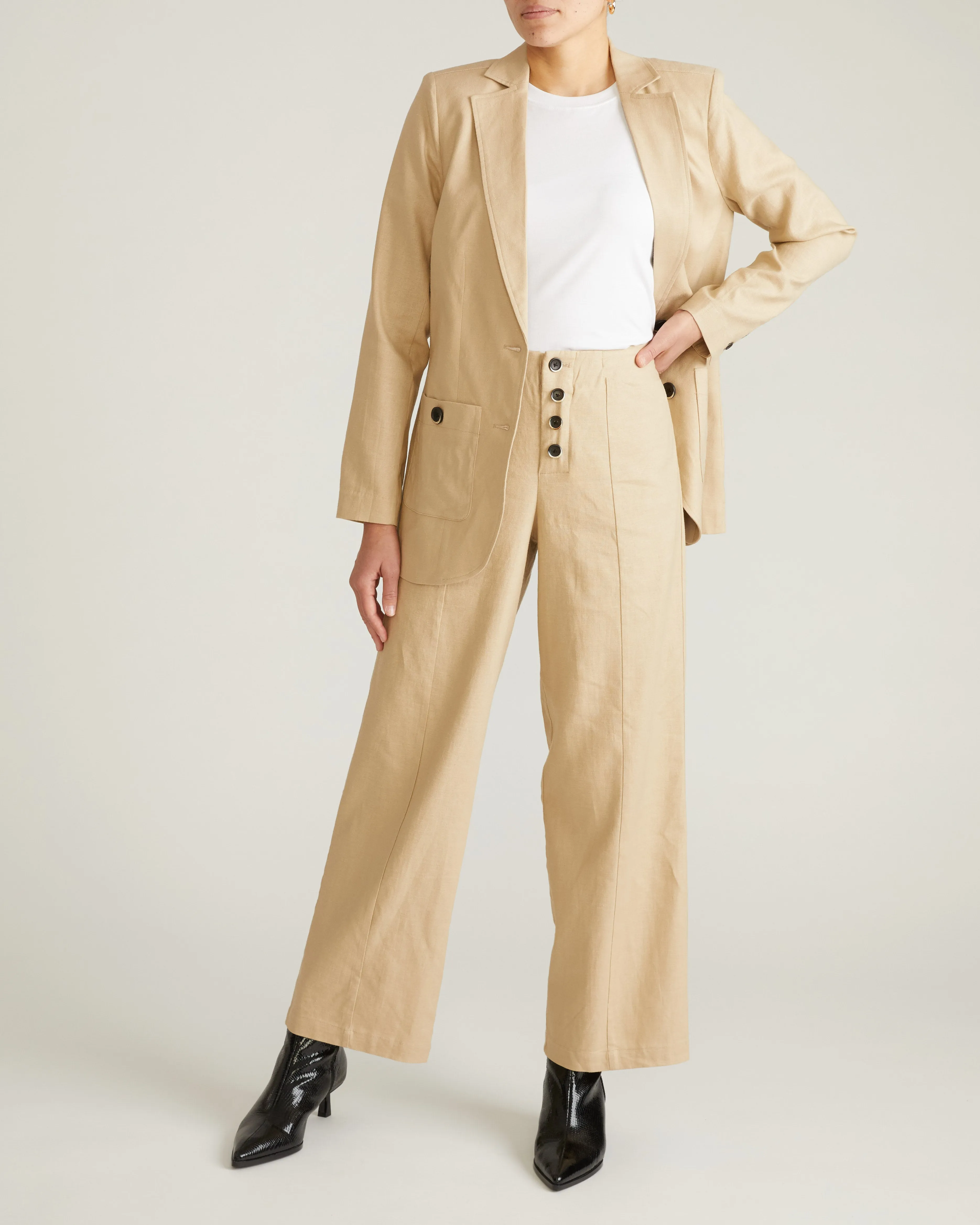 Coastal Linen Pants - Danish Coffee sold by Universal Standard product image thumbnail 4