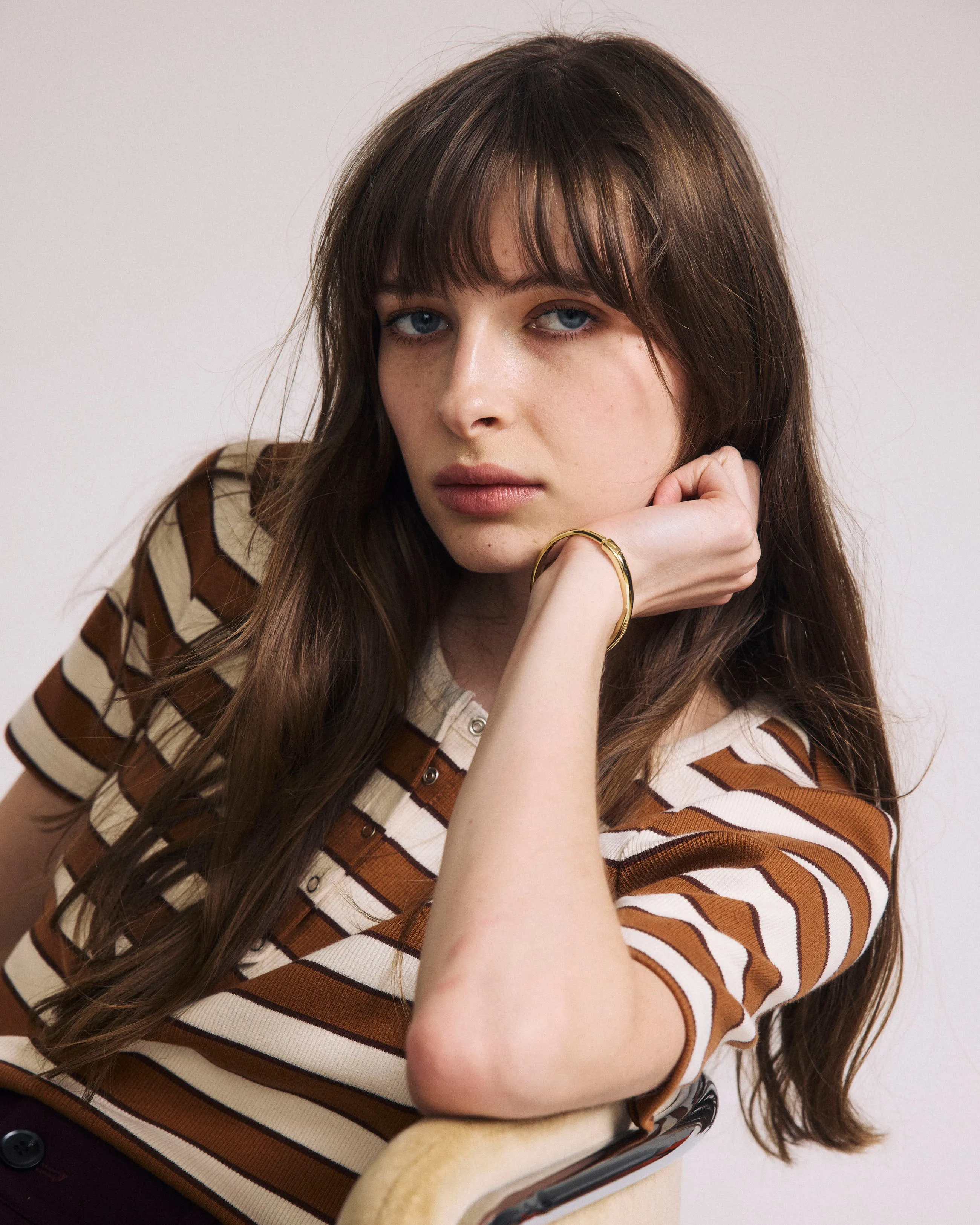 Henley Short Sleeve Ribbed Tee - Baker Street Stripe sold by Universal Standard product image thumbnail 4