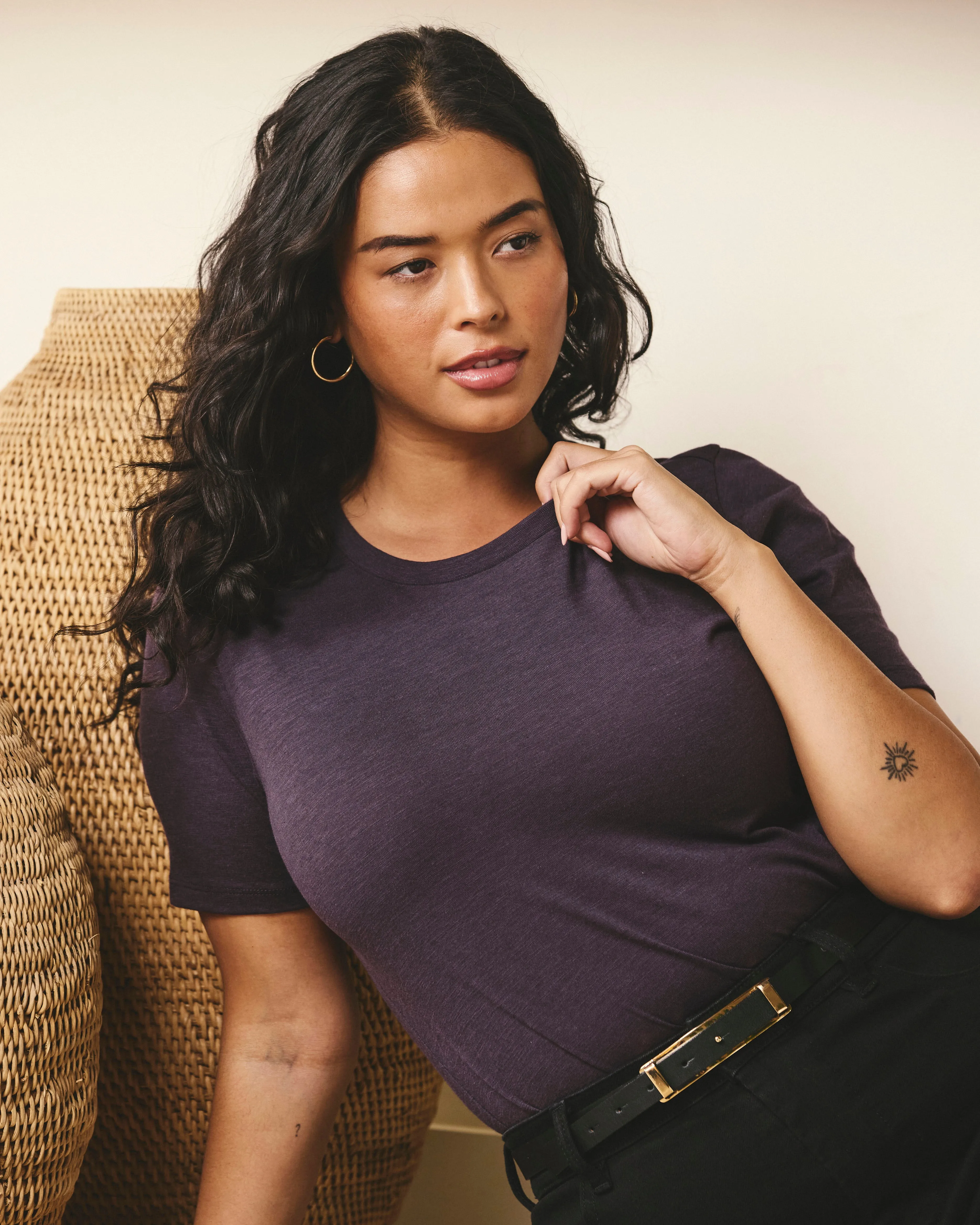 Light-As-Air Tee Rex - Purple Jewel sold by Universal Standard product image thumbnail 3