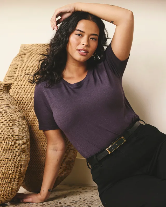 Light-As-Air Tee Rex - Purple Jewel sold by Universal Standard