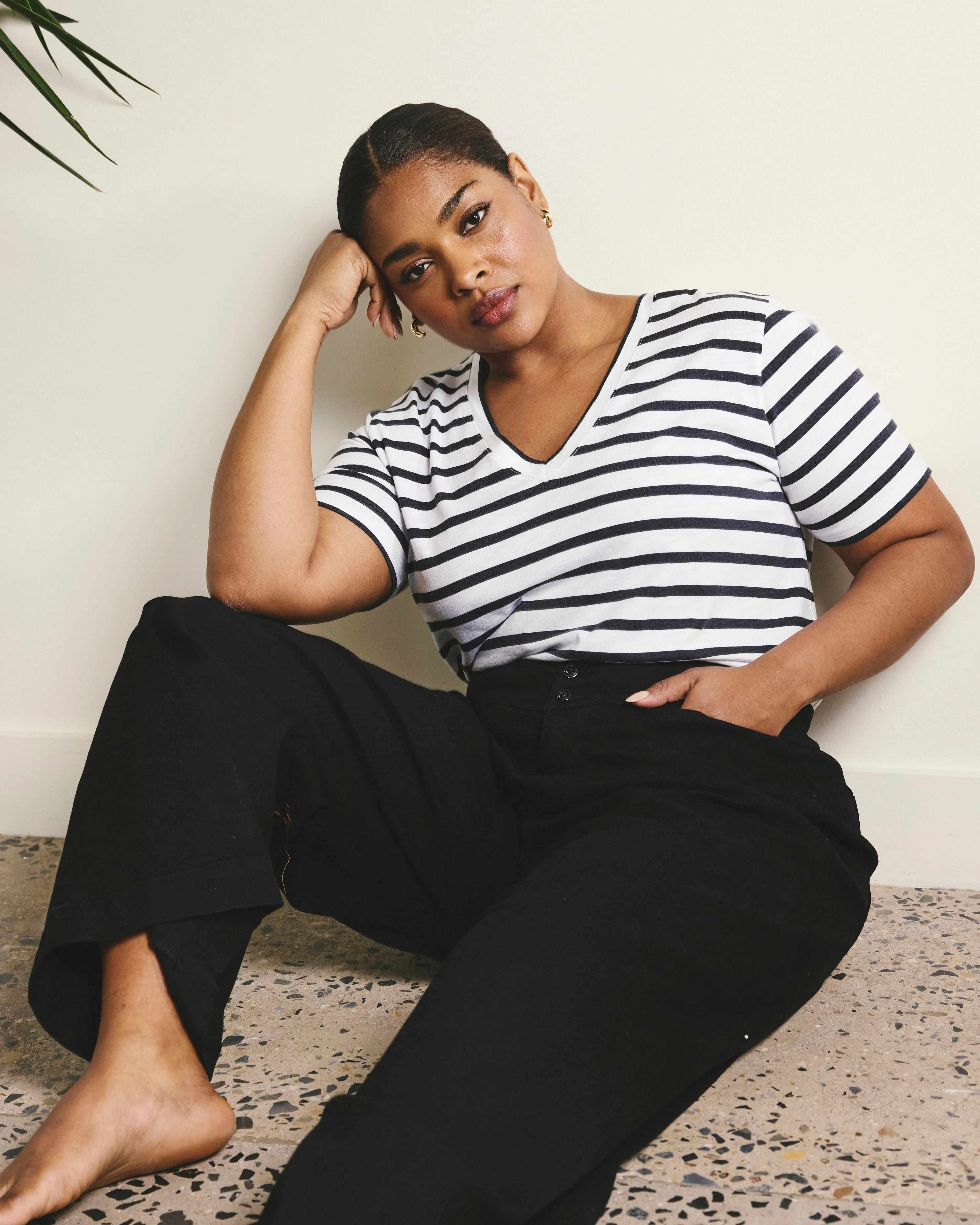 Light-As-Air V Rex - Zen Stripe sold by Universal Standard product image thumbnail 3