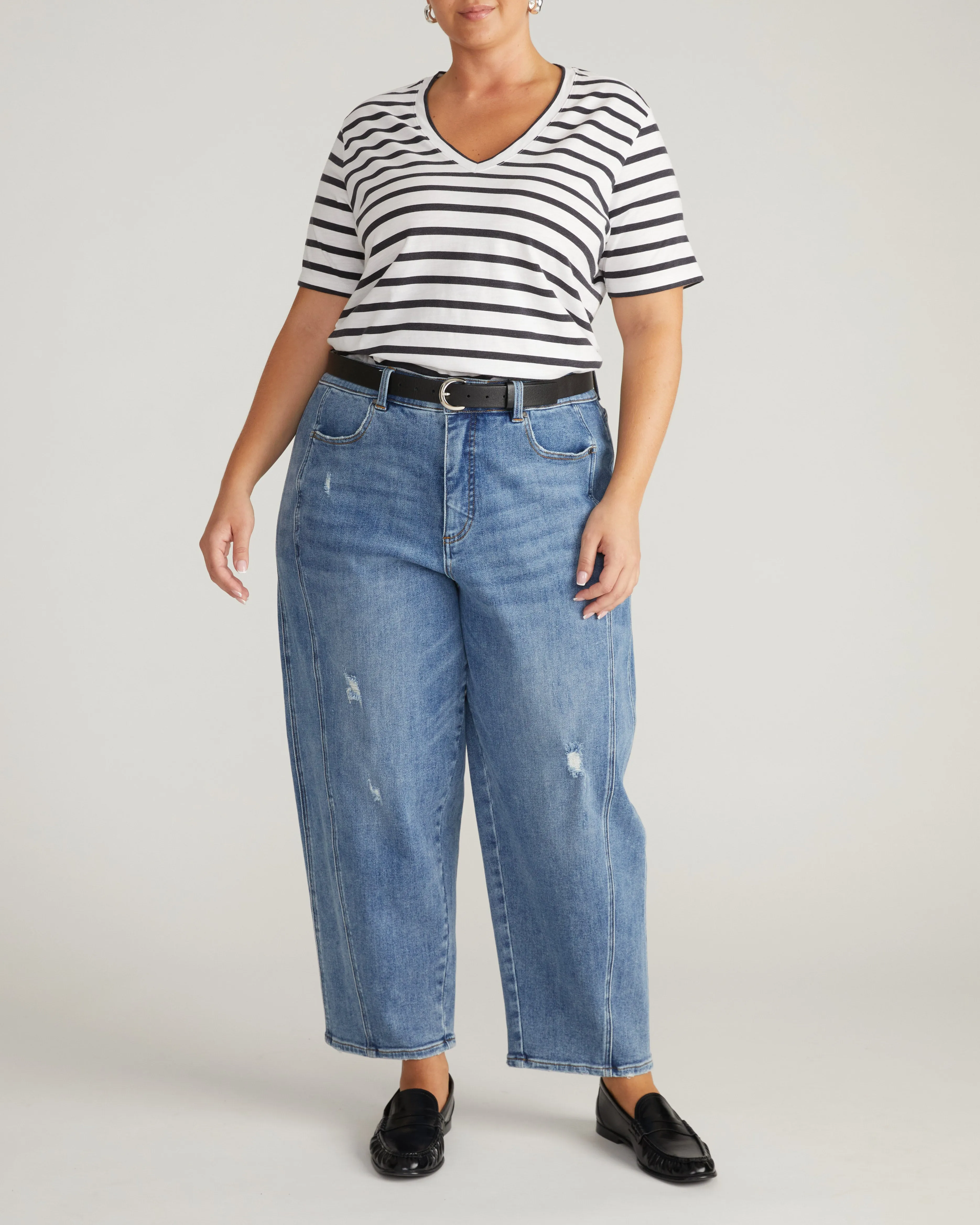 Light-As-Air V Rex - Zen Stripe sold by Universal Standard product image thumbnail 4