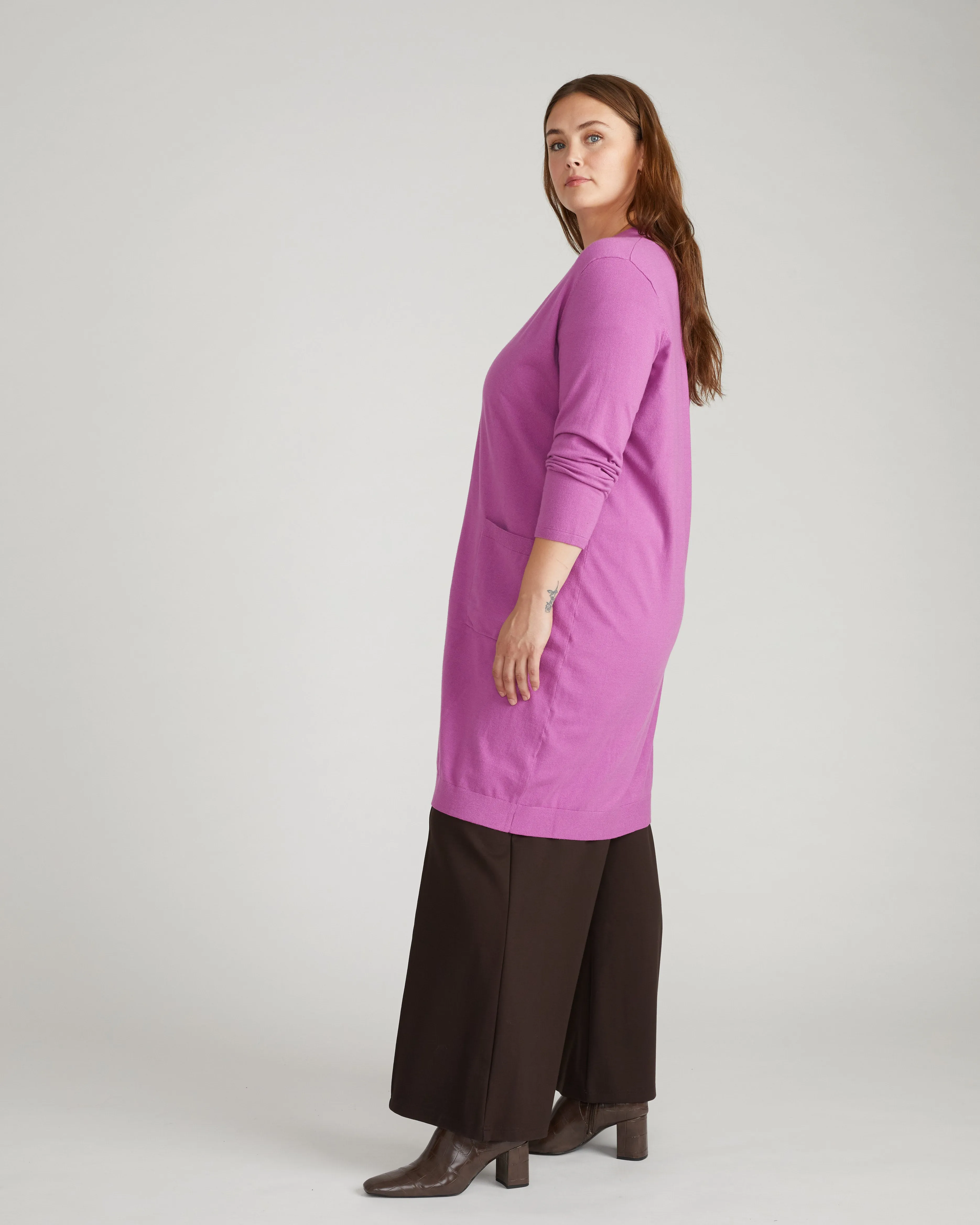 Savvy Double Knit Duster - Purple Vision sold by Universal Standard product image thumbnail 3