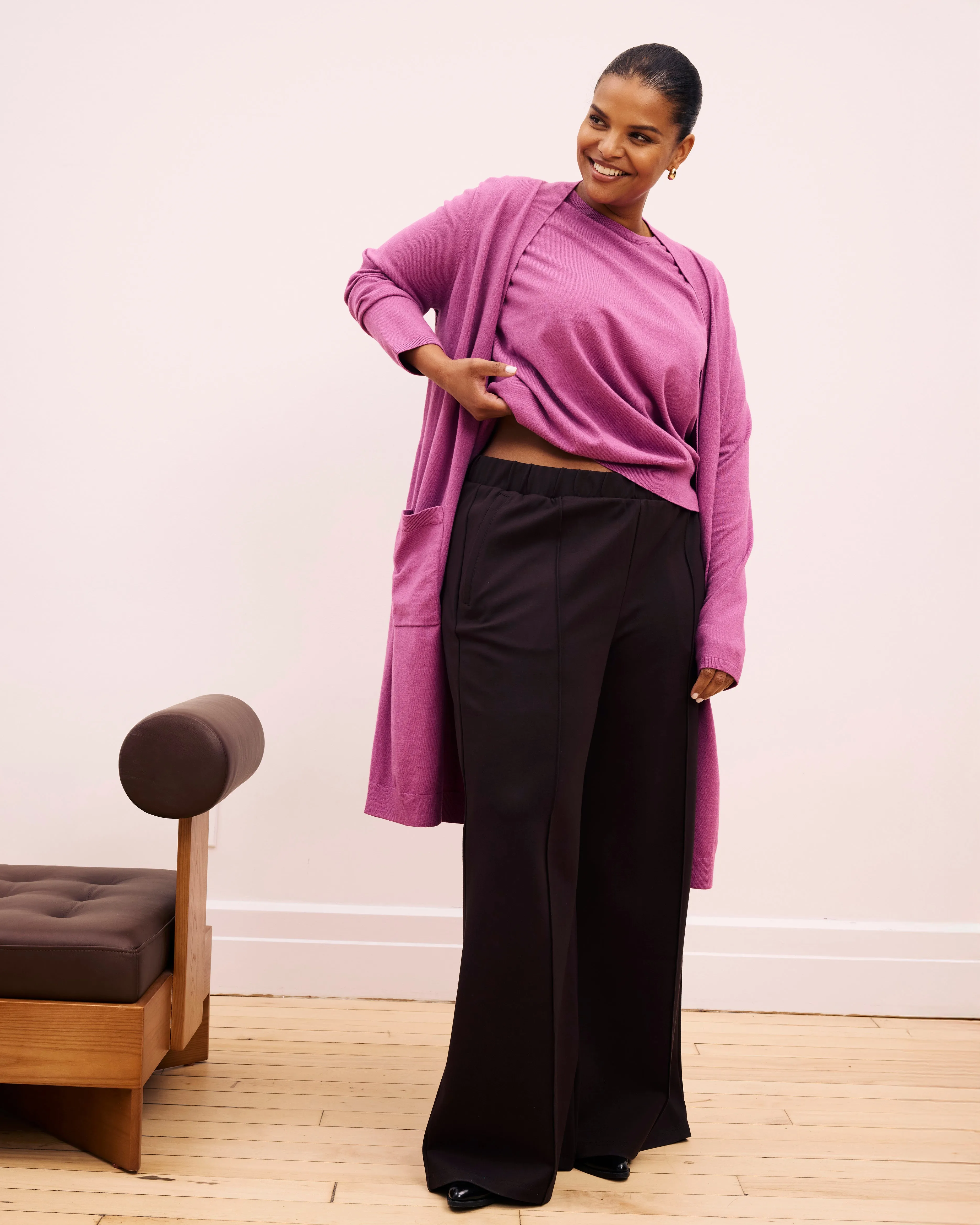 Savvy Double Knit Duster - Purple Vision sold by Universal Standard product image thumbnail 5